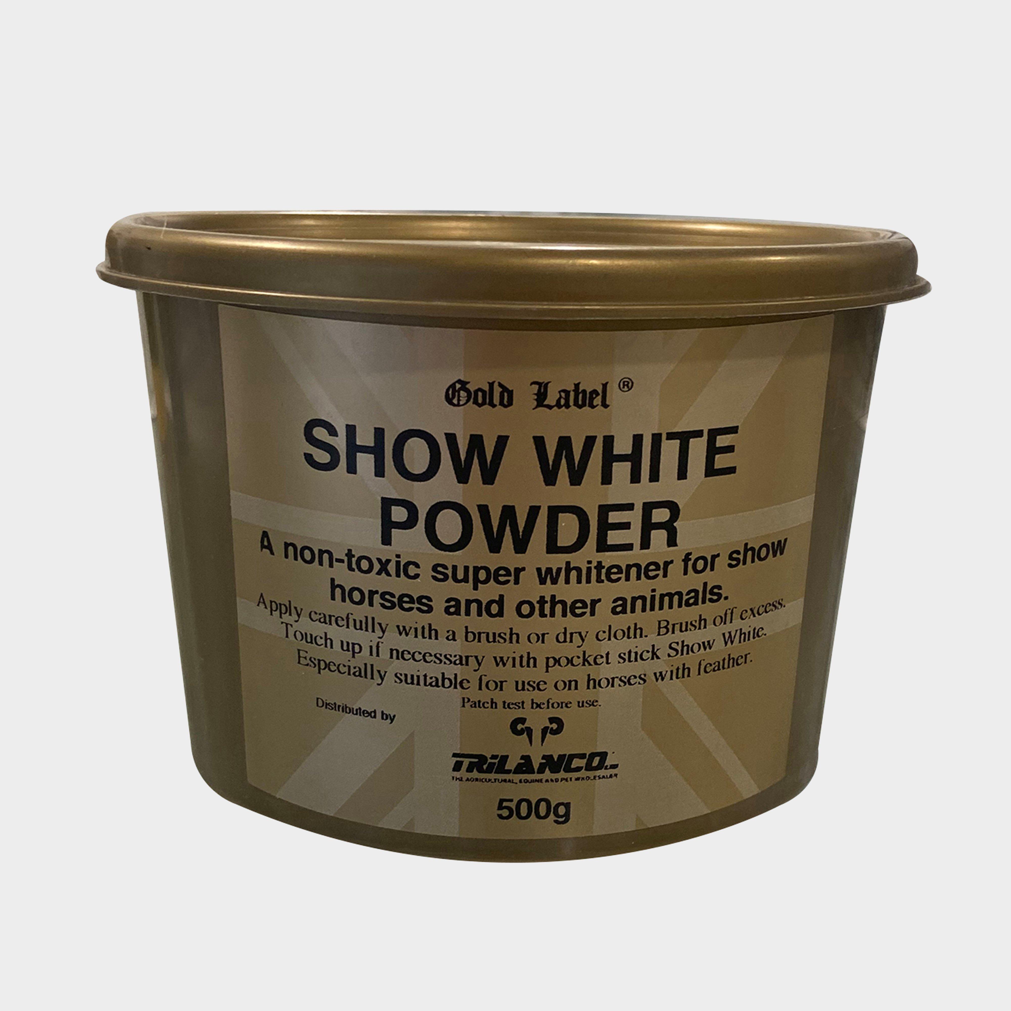 Image of Gold Label Show White Powder, White