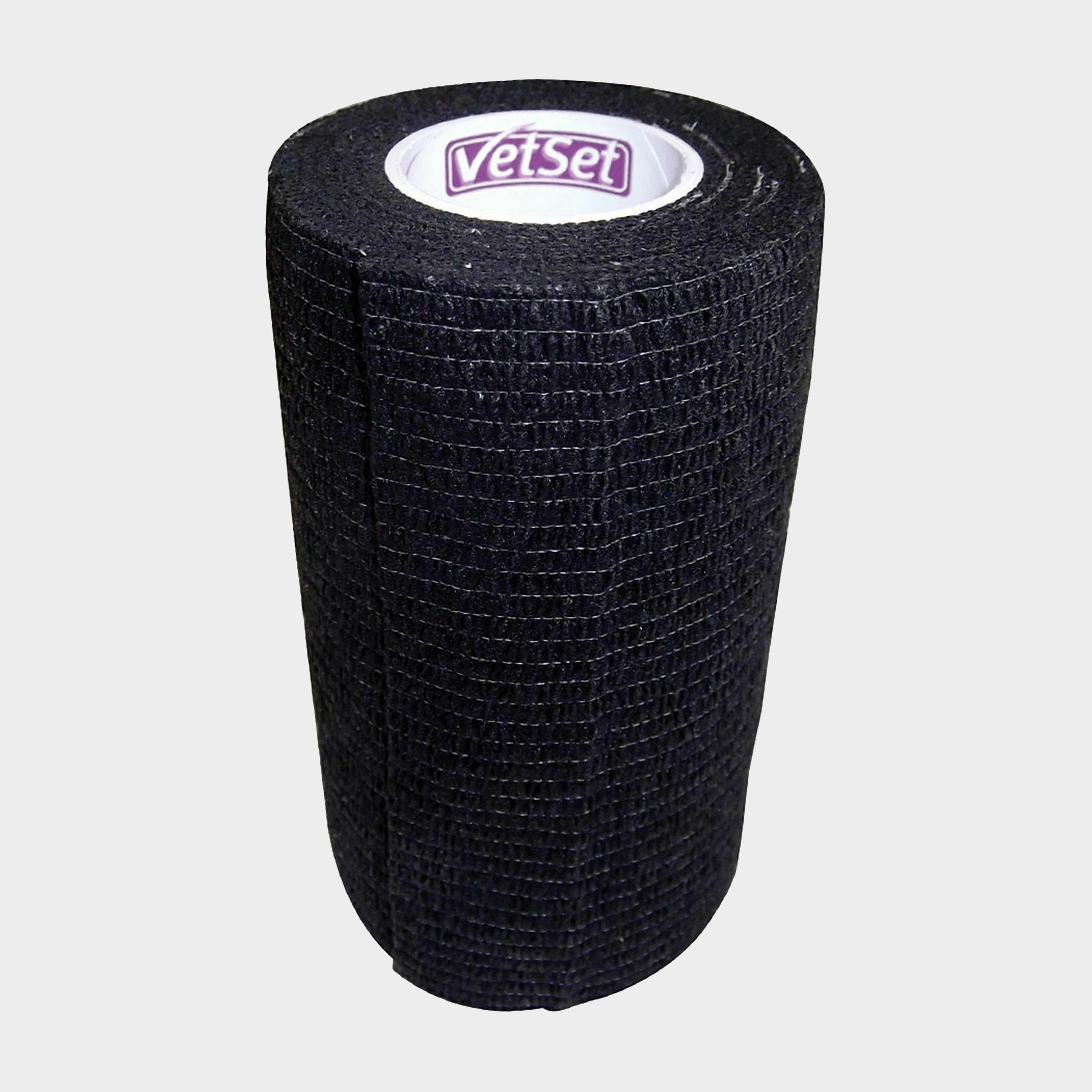 Image of VetSet Wraptec Cohesive Bandage, Black