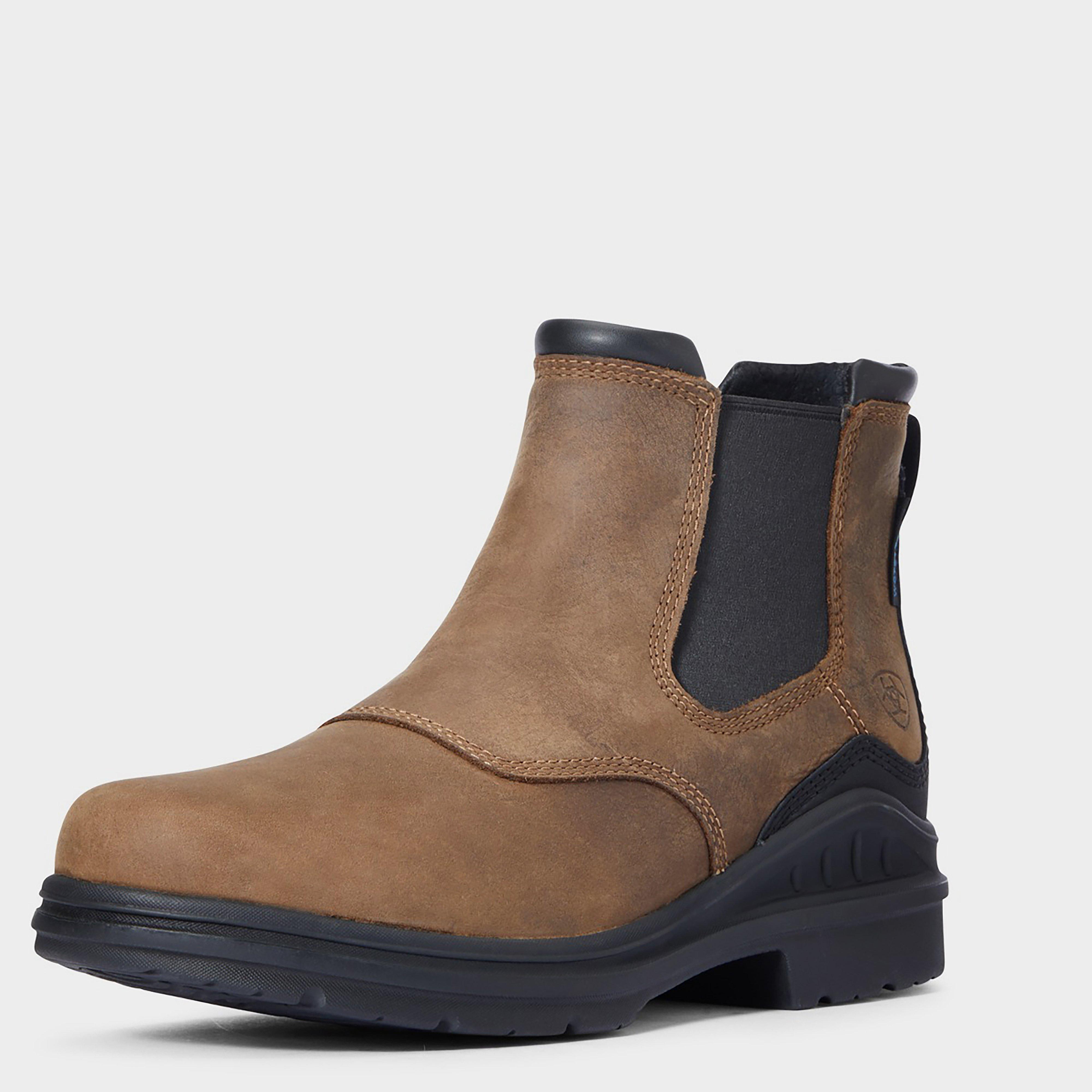 Image of Ariat Mens Barnyard H20 Twin Gore II Boots, Brown