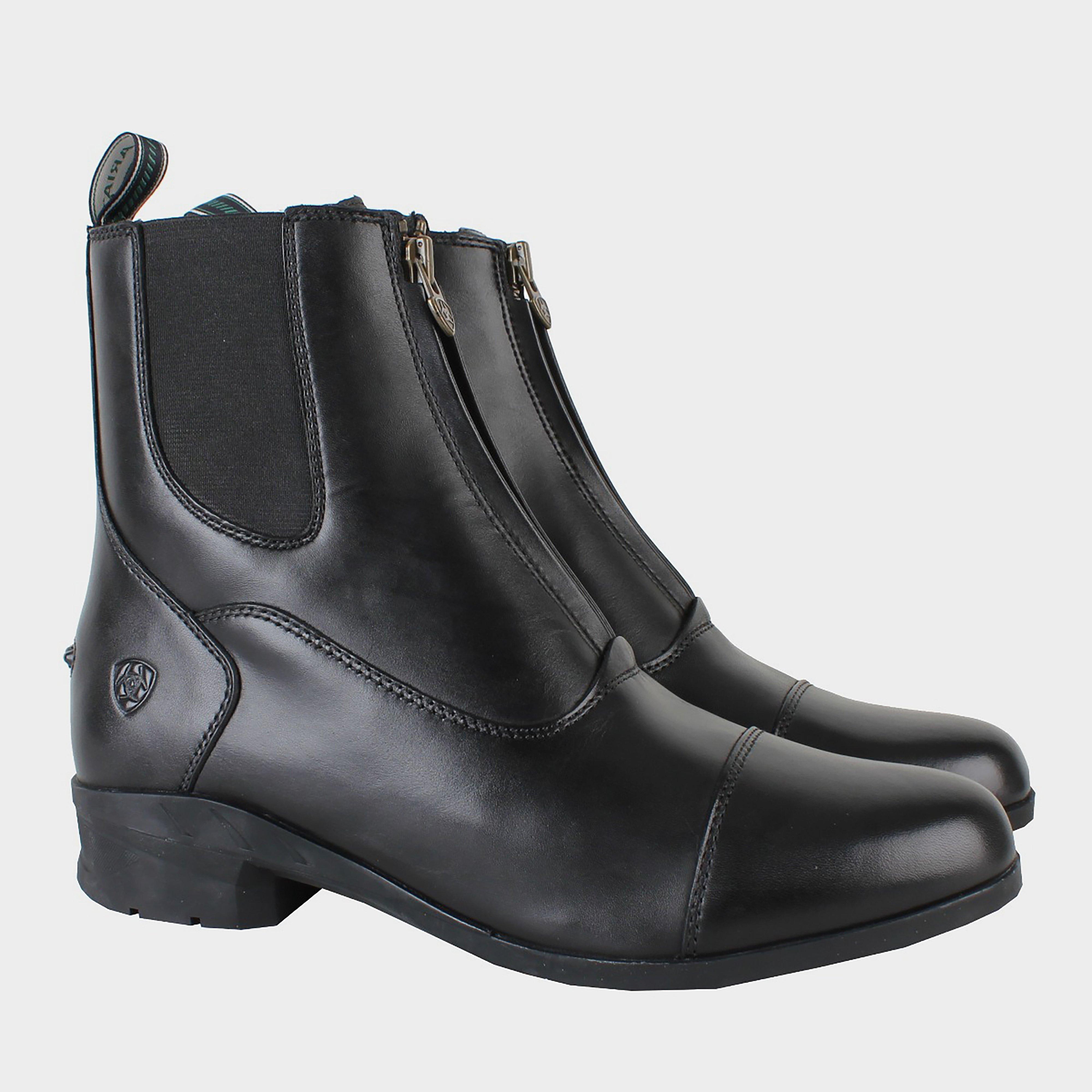 Image of Ariat Womens Heritage IV Zip Paddock Boots, Black