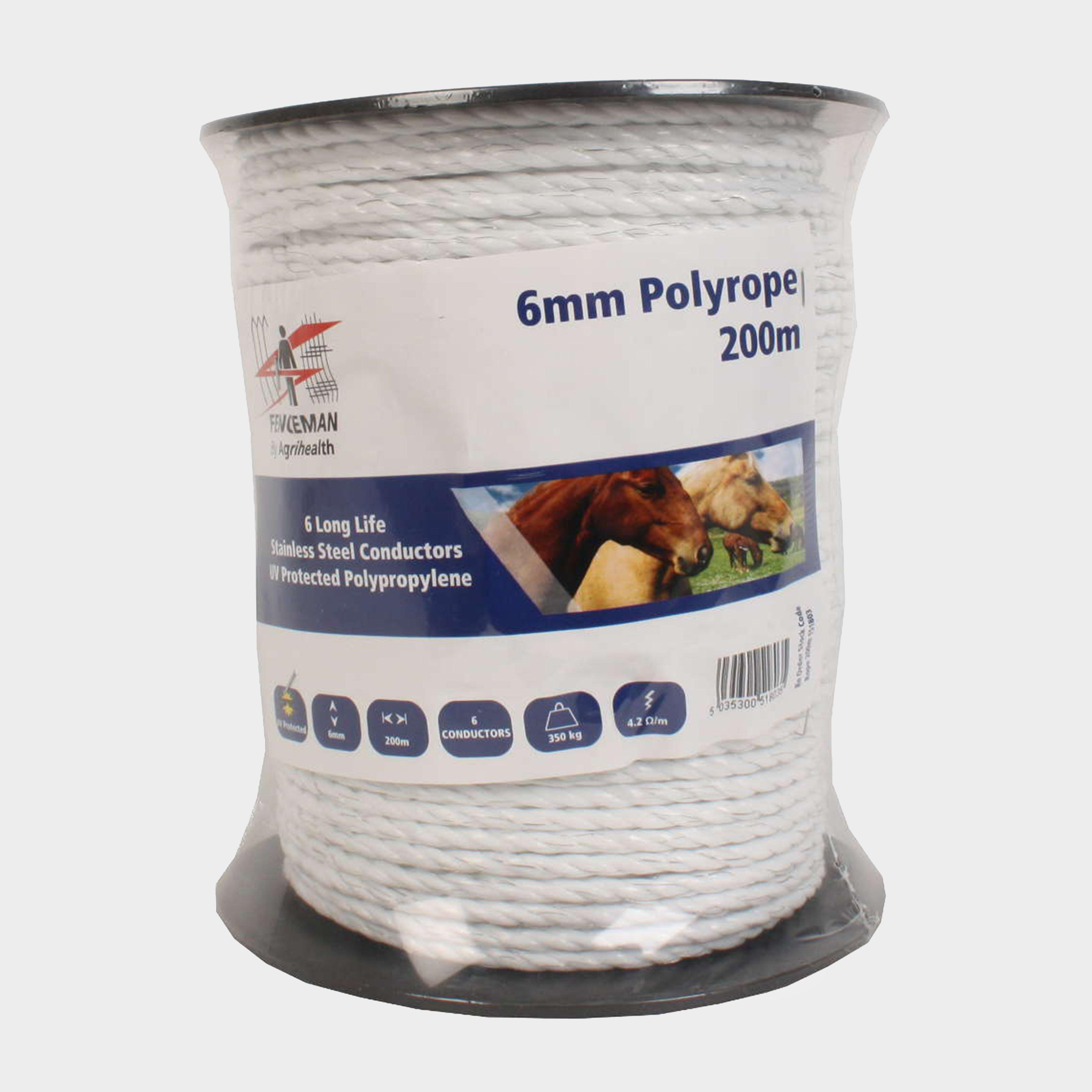 Image of Fenceman 6mm Polyrope - 200m, White