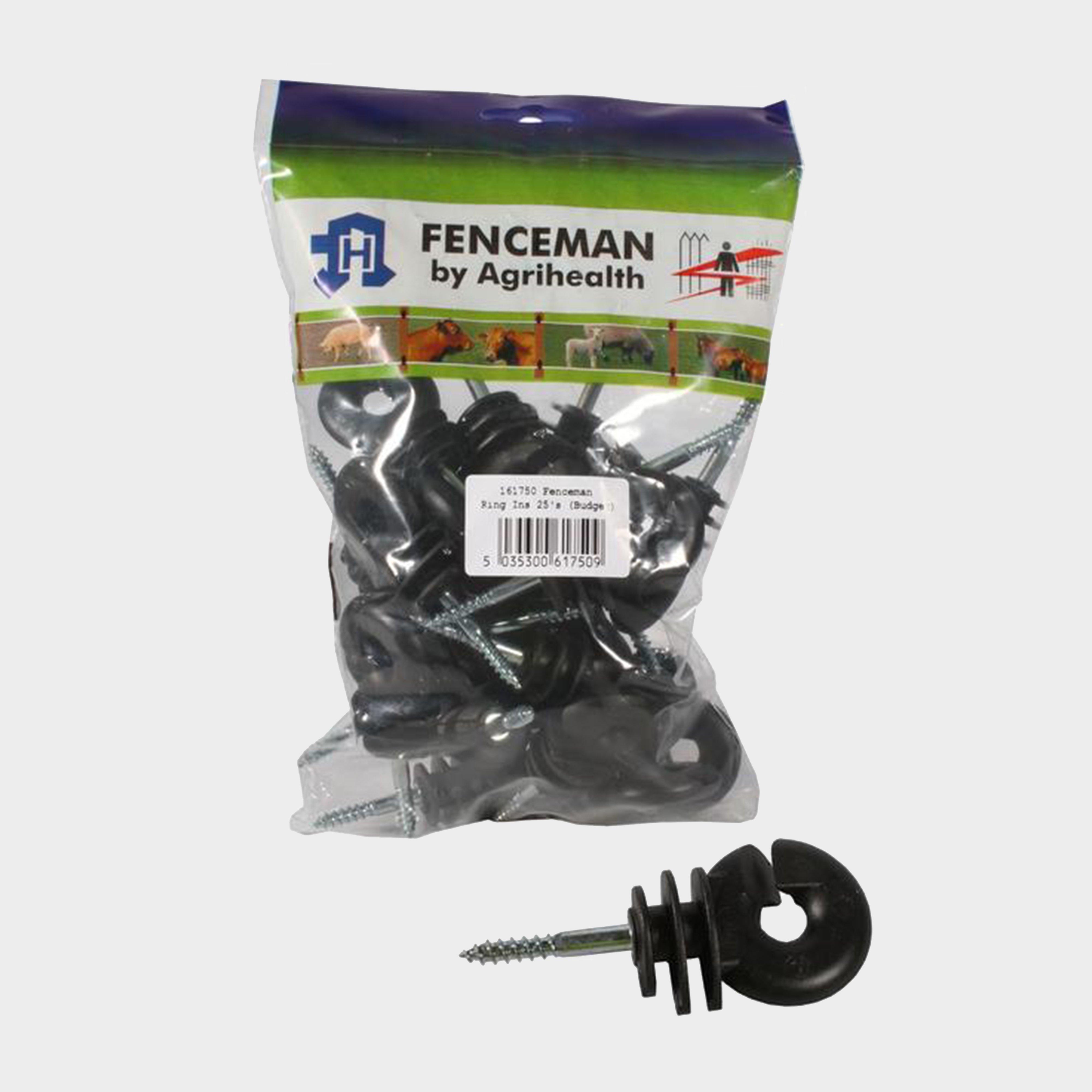 Image of Fenceman Insulator Ring - 25 Pack, Black