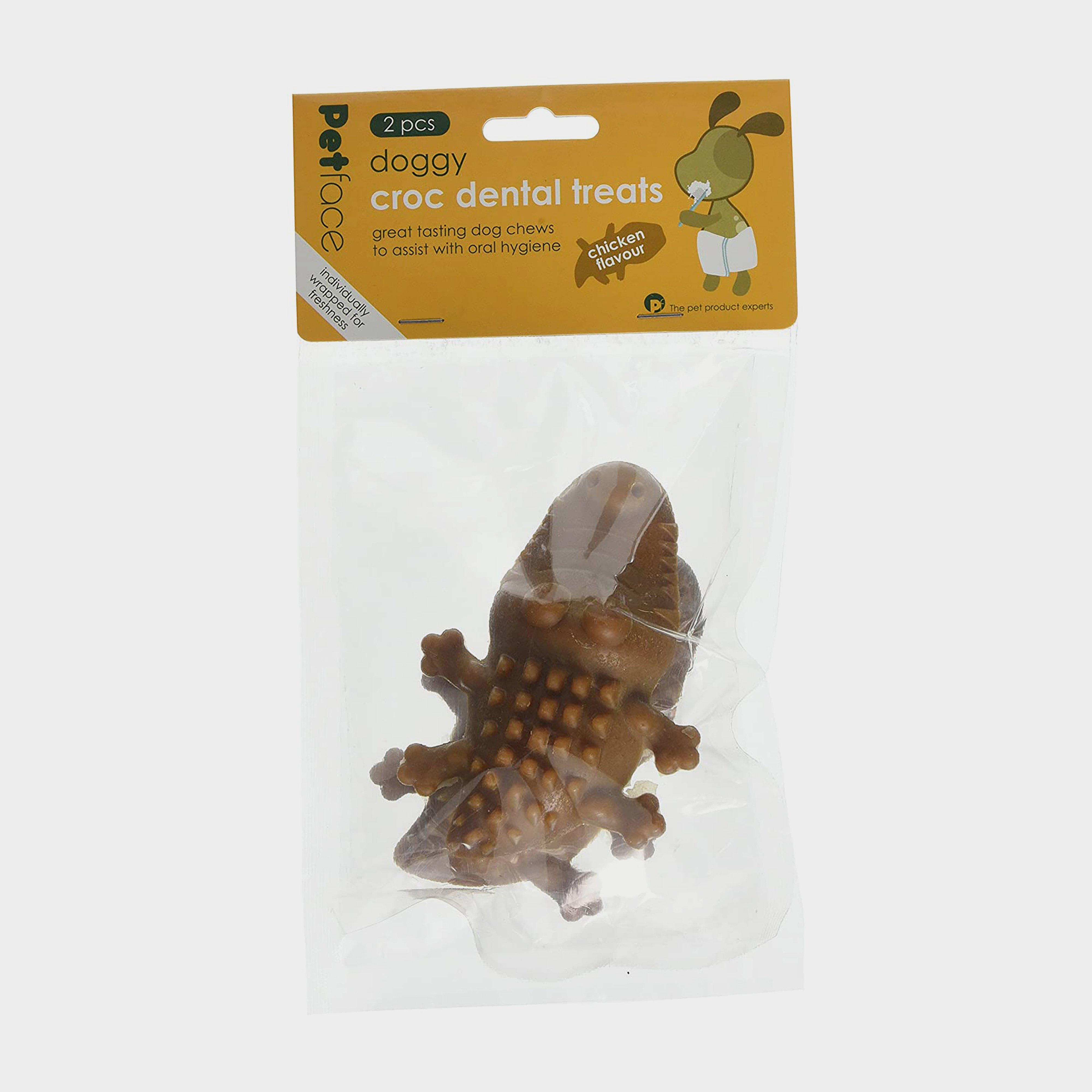 Petface Chicken Dental Croc (2 Pack), Brown