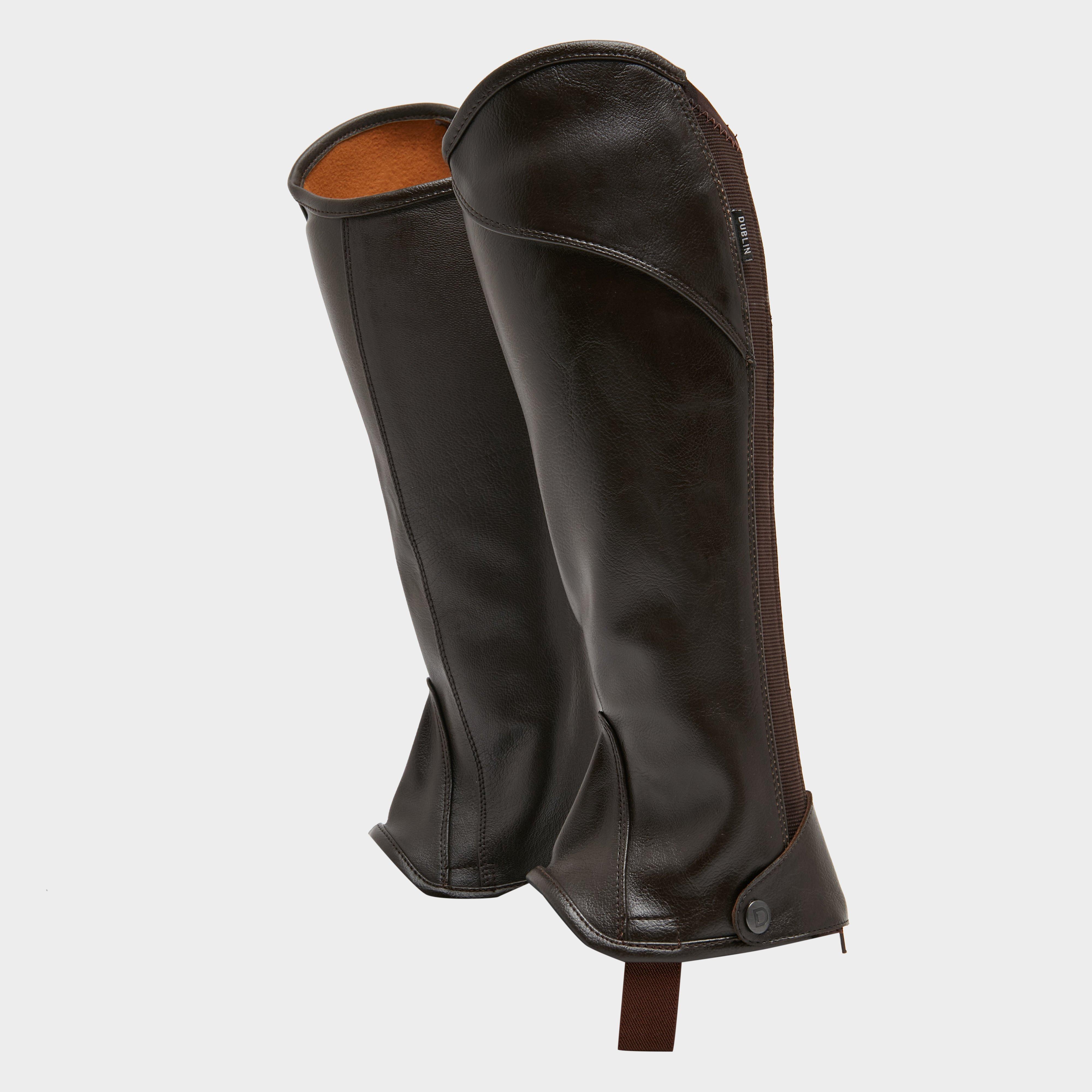 Image of Dublin Childs Stretch Fit Half Chaps Brown, Brown