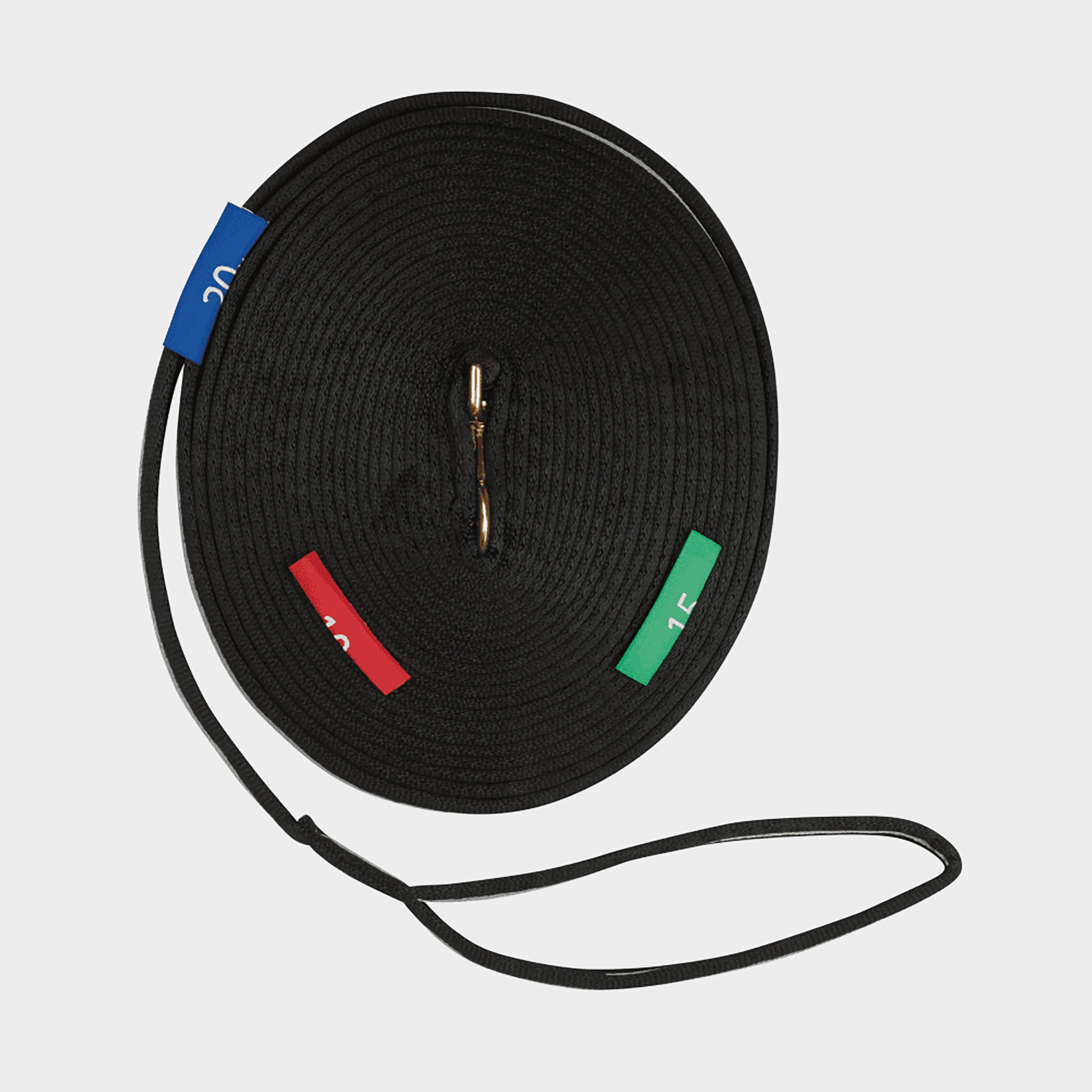 Image of Kincade Two Tone Lunge Rein With Circles Markers, Black