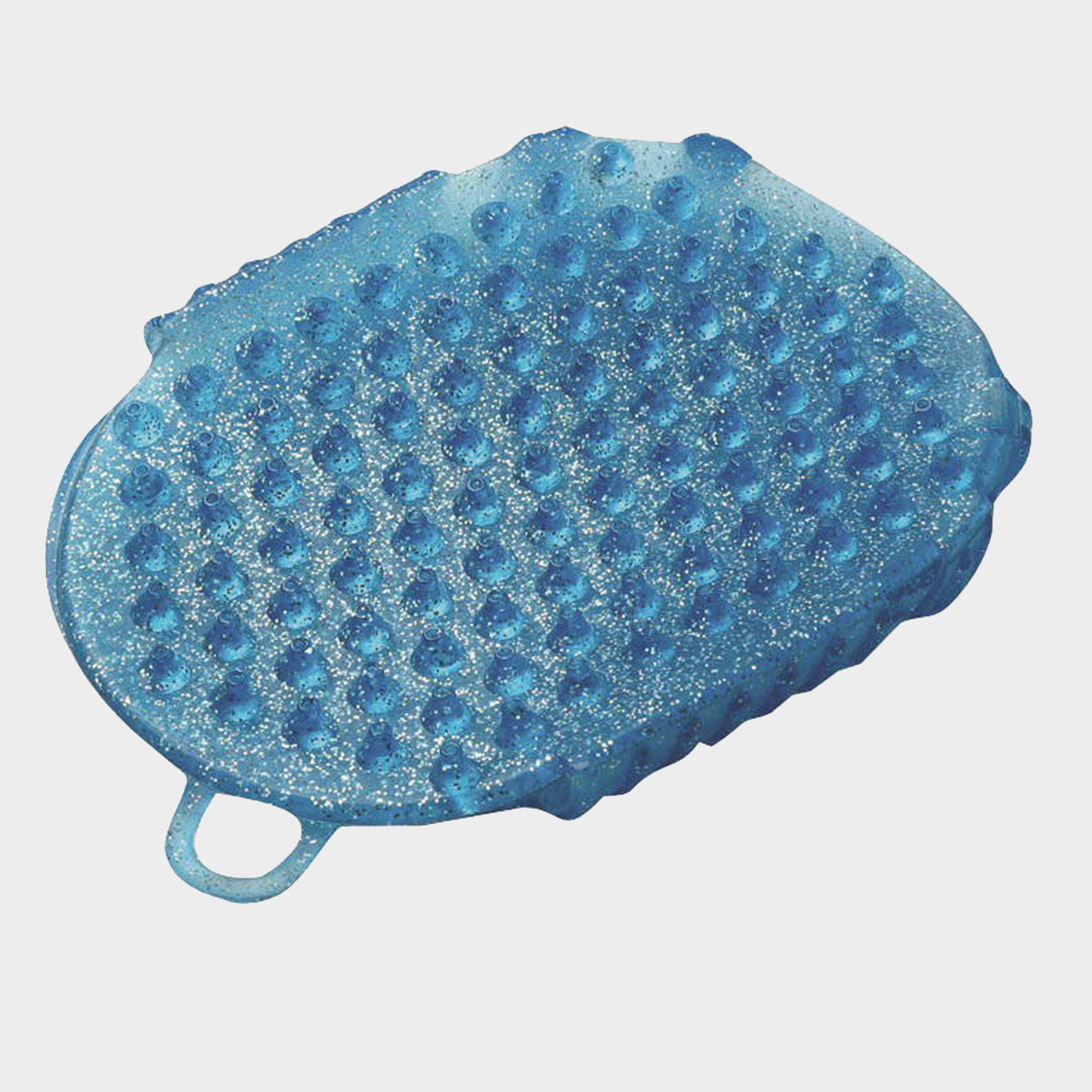 Image of Roma Glitter Massage Scrubbing Mitt, Blue