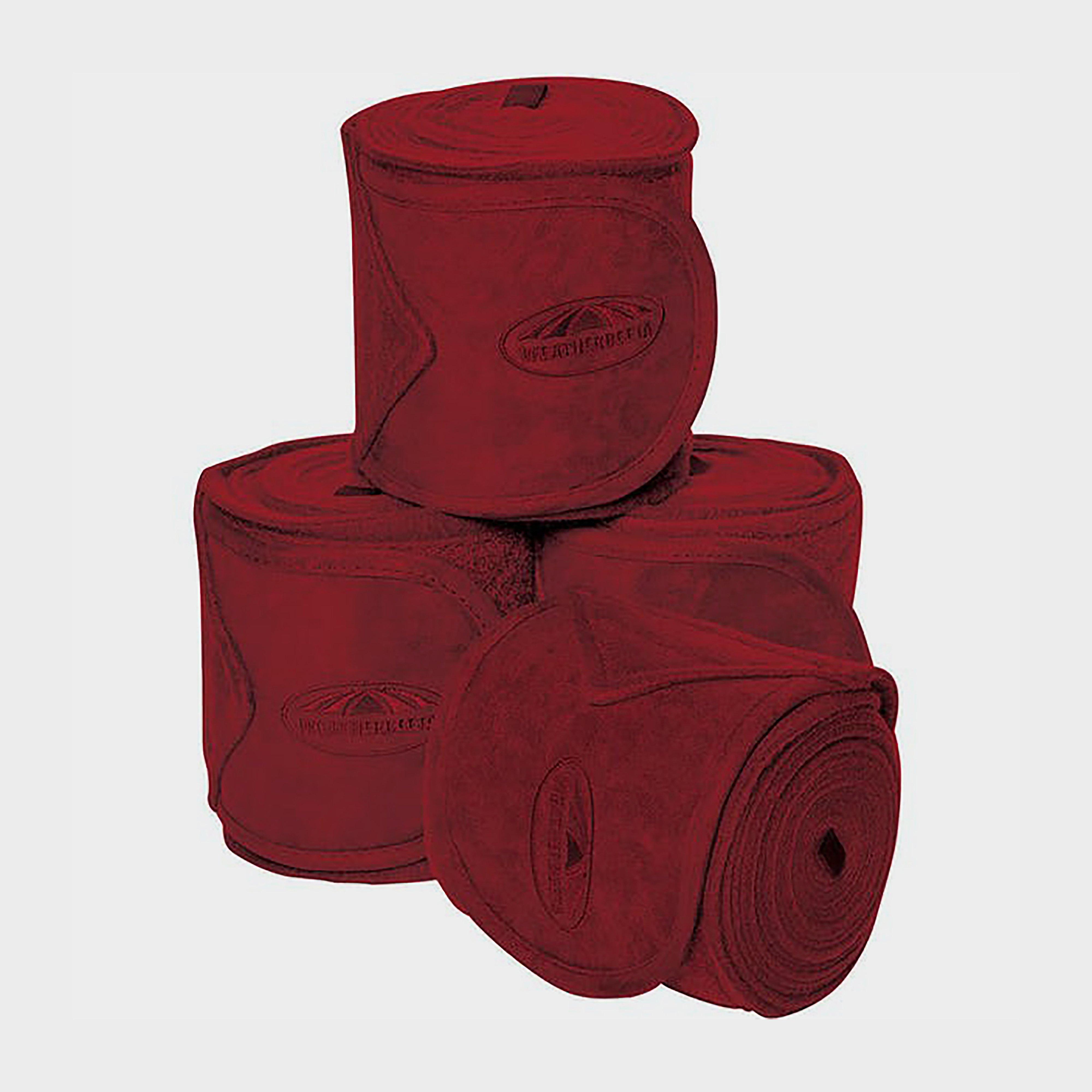 Image of WeatherBeeta Prime Fleece Bandages Maroon, Red