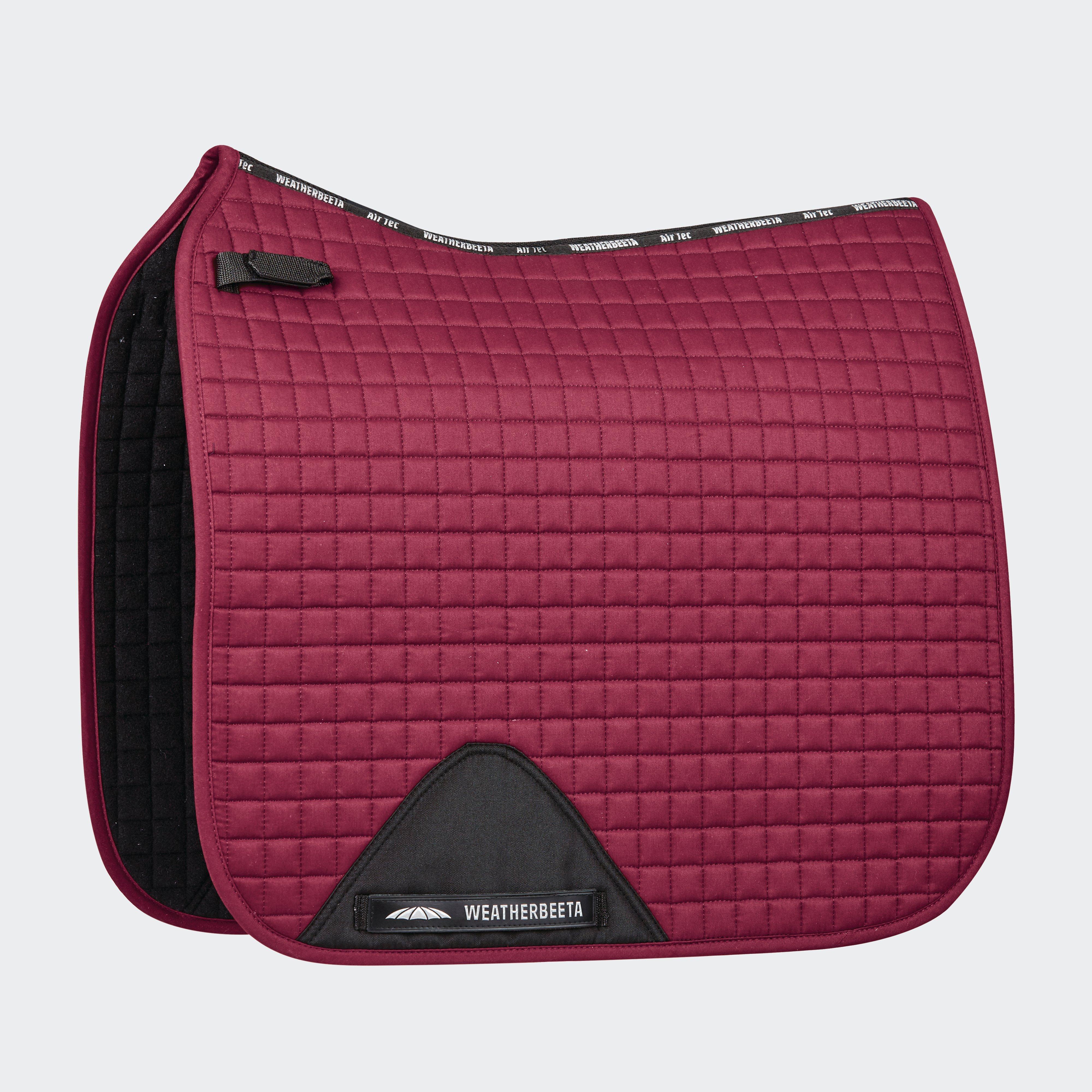 Image of WeatherBeeta Prime Dressage Saddle Pad Maroon, Red
