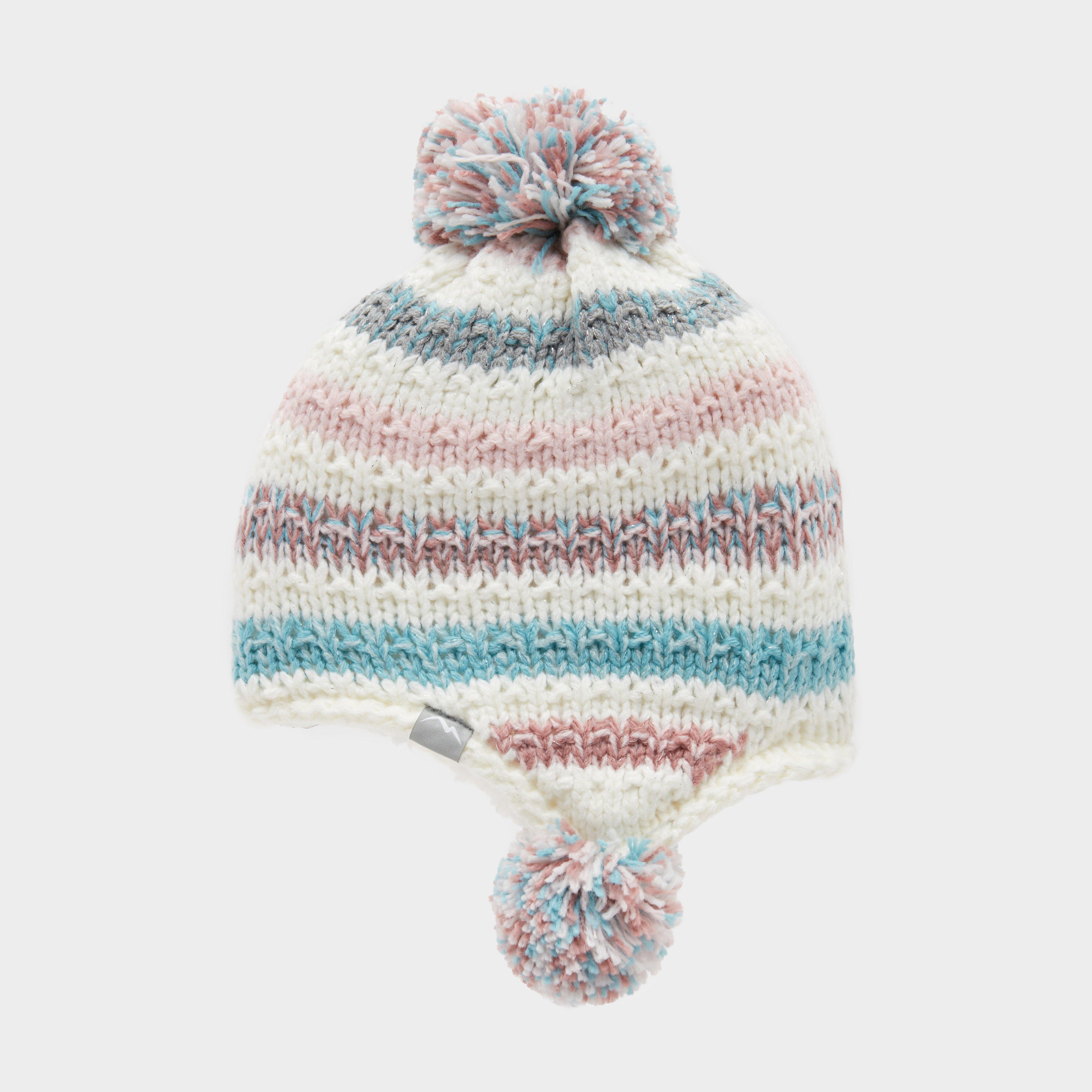 Image of Peter Storm Kids Knitted Pom Hat Multi, Multi Coloured