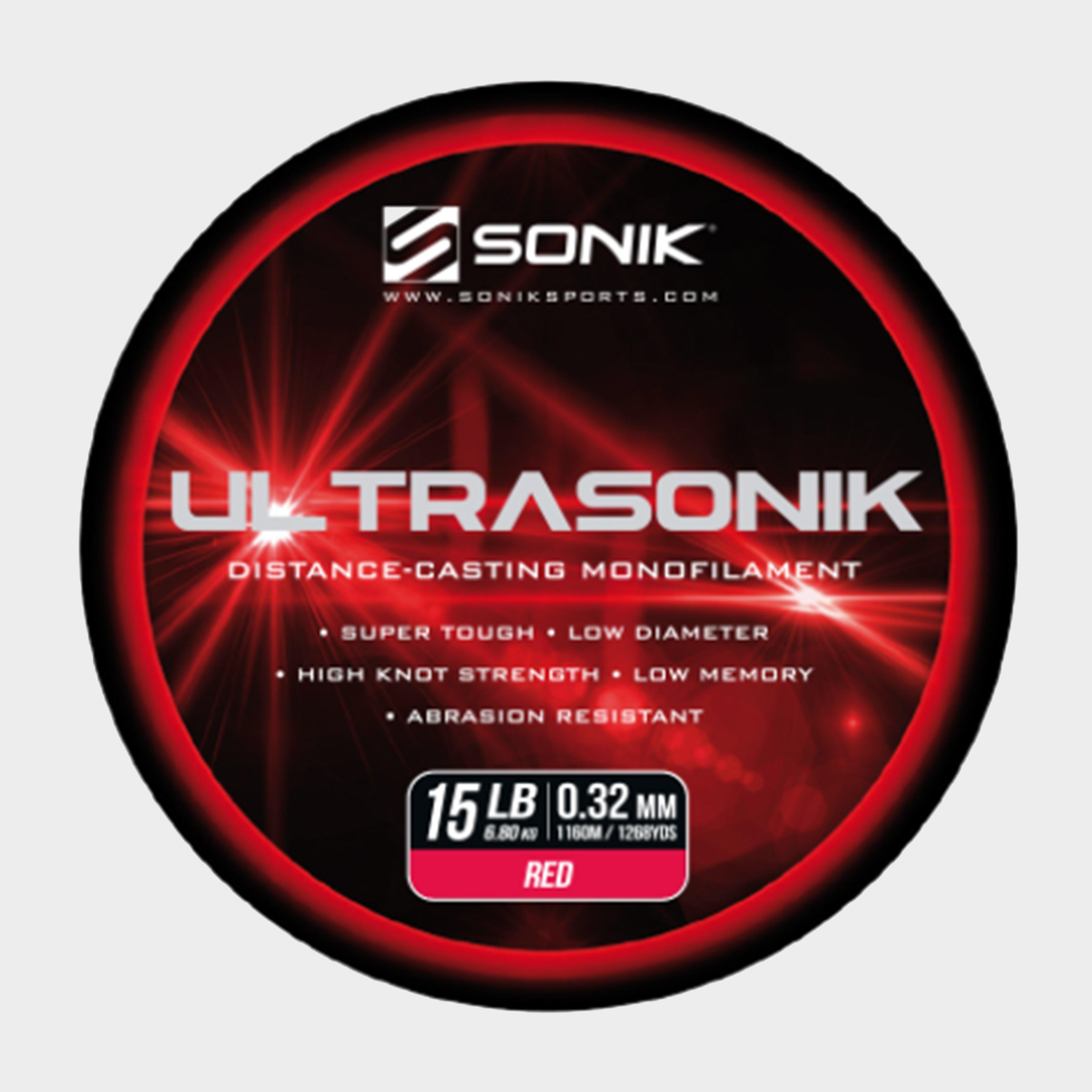 Image of Sonik UltraSonik Salt Mono 15lb 1160m Red, Red