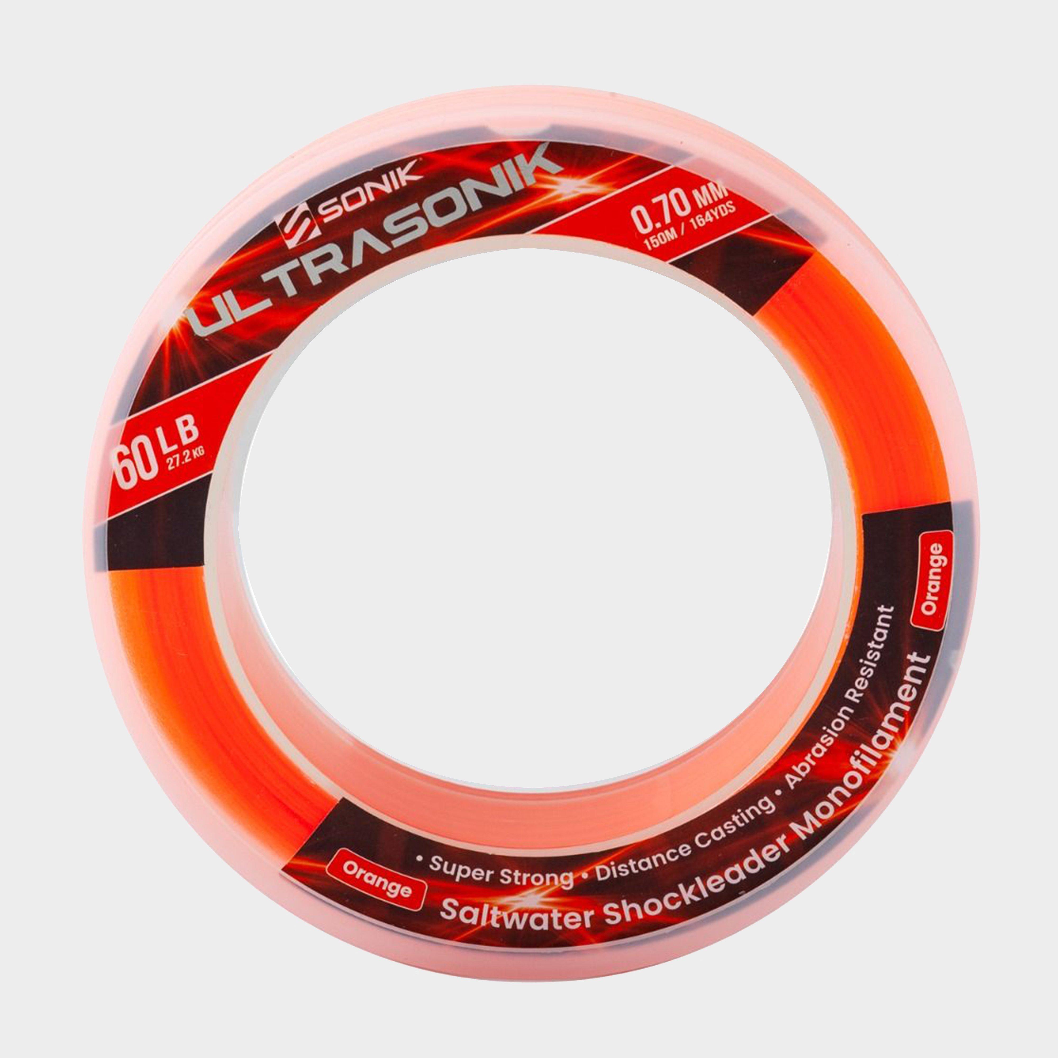 Image of Sonik Ultrasonik Shock Leader Mono 60lb 150m Orange, Orange