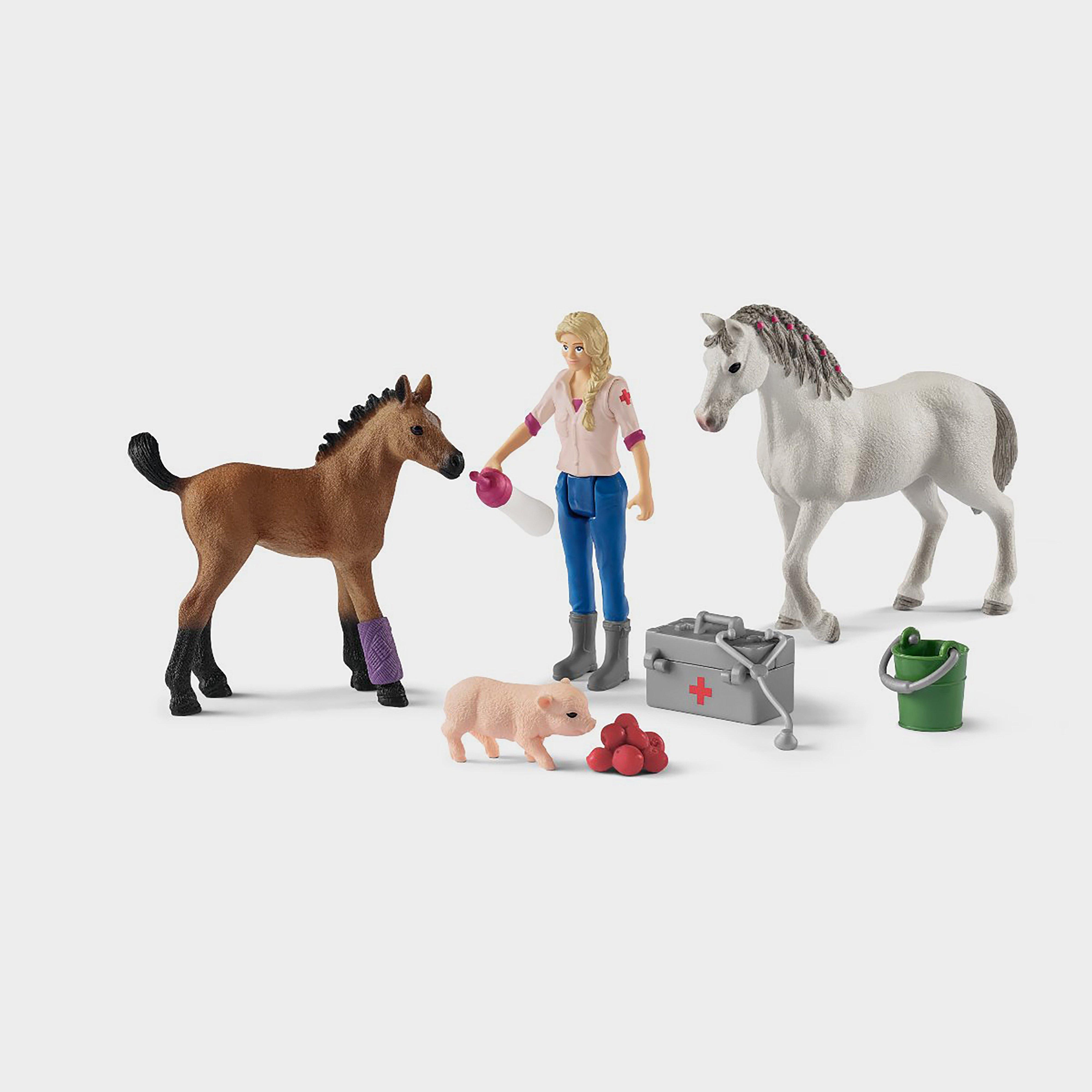 Image of Schleich Vet Visiting Mare and Foal, Multi Coloured