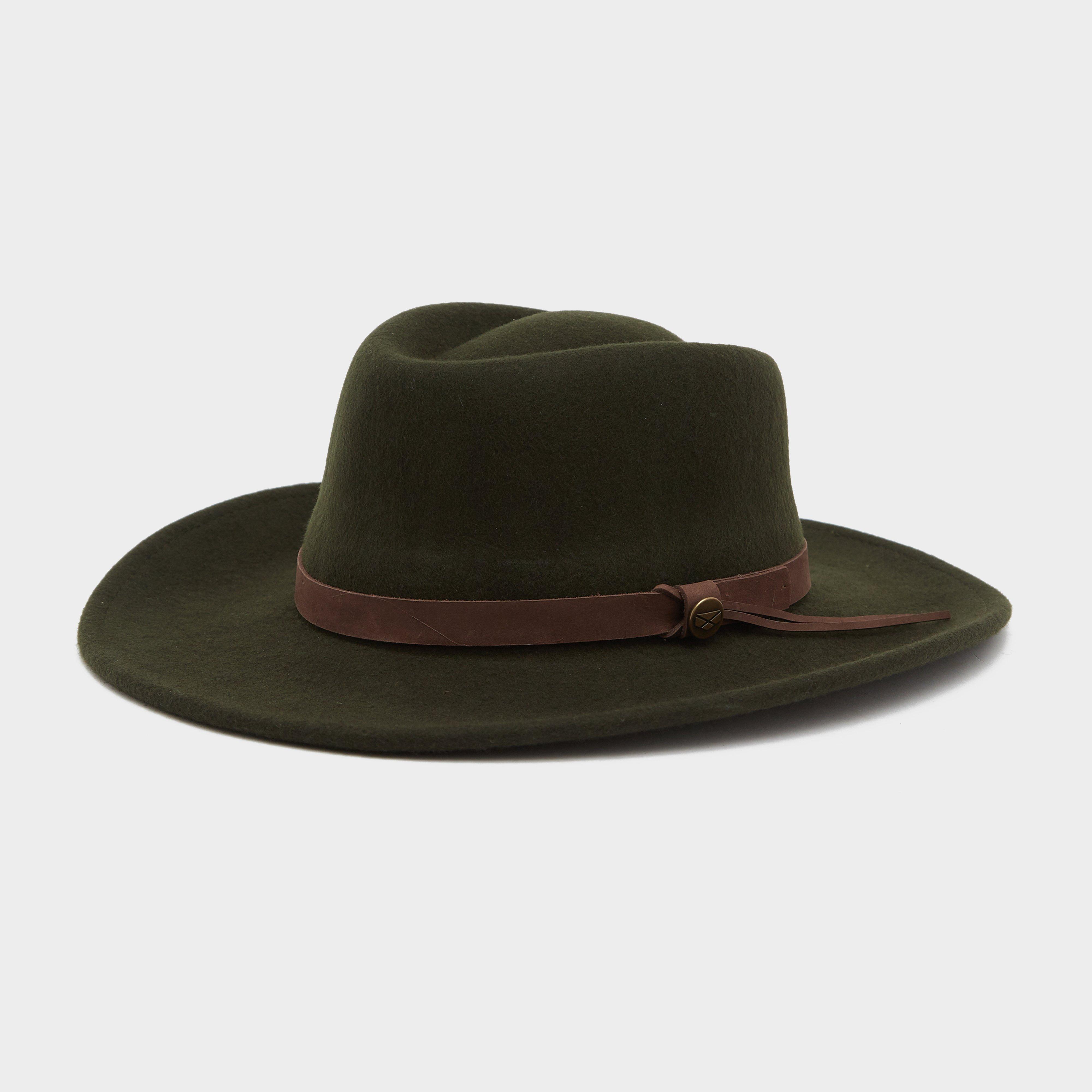  Hoggs of Fife Perth Crushable Felt Hat, Green