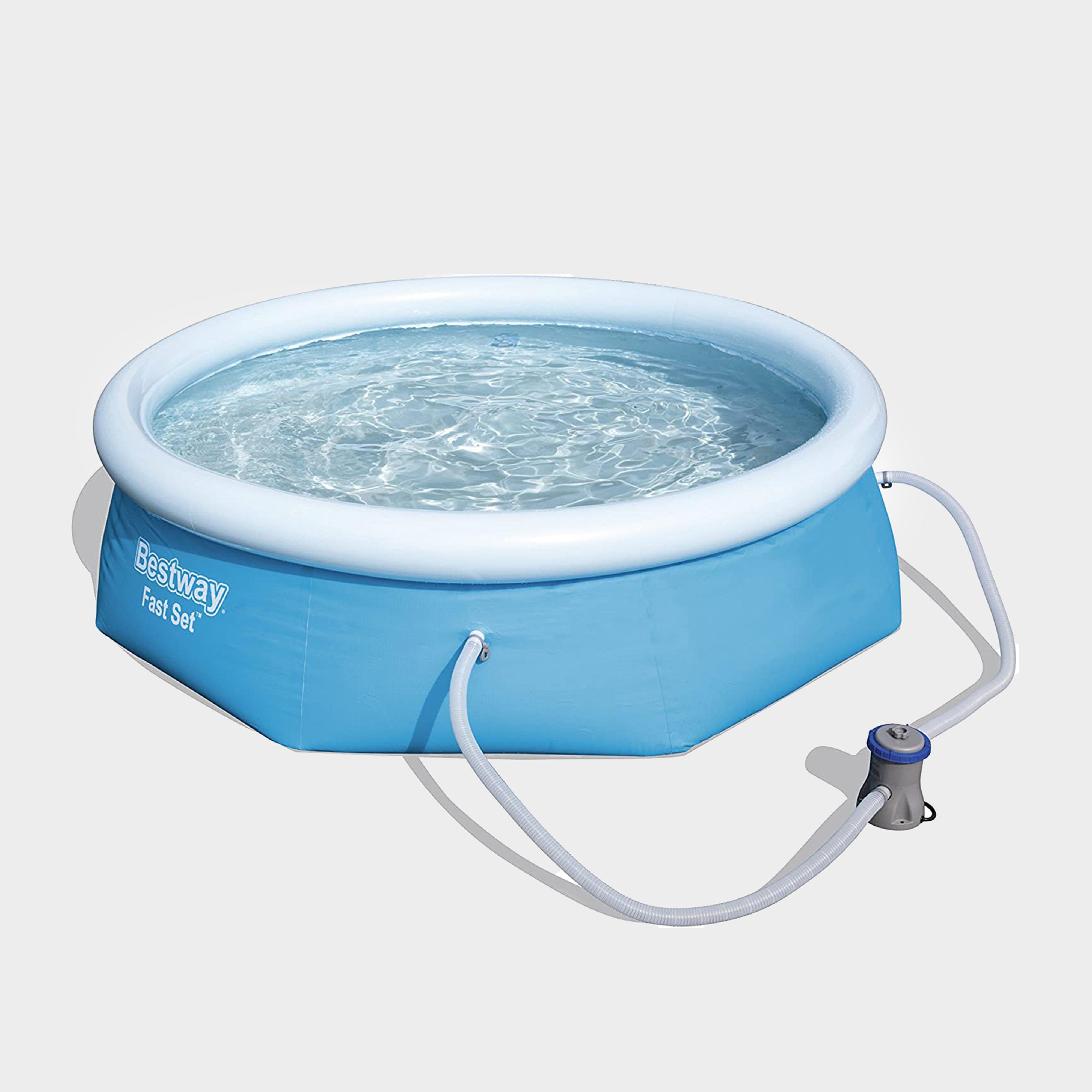  Bestway 8ft Fast Set Round Pool, Blue