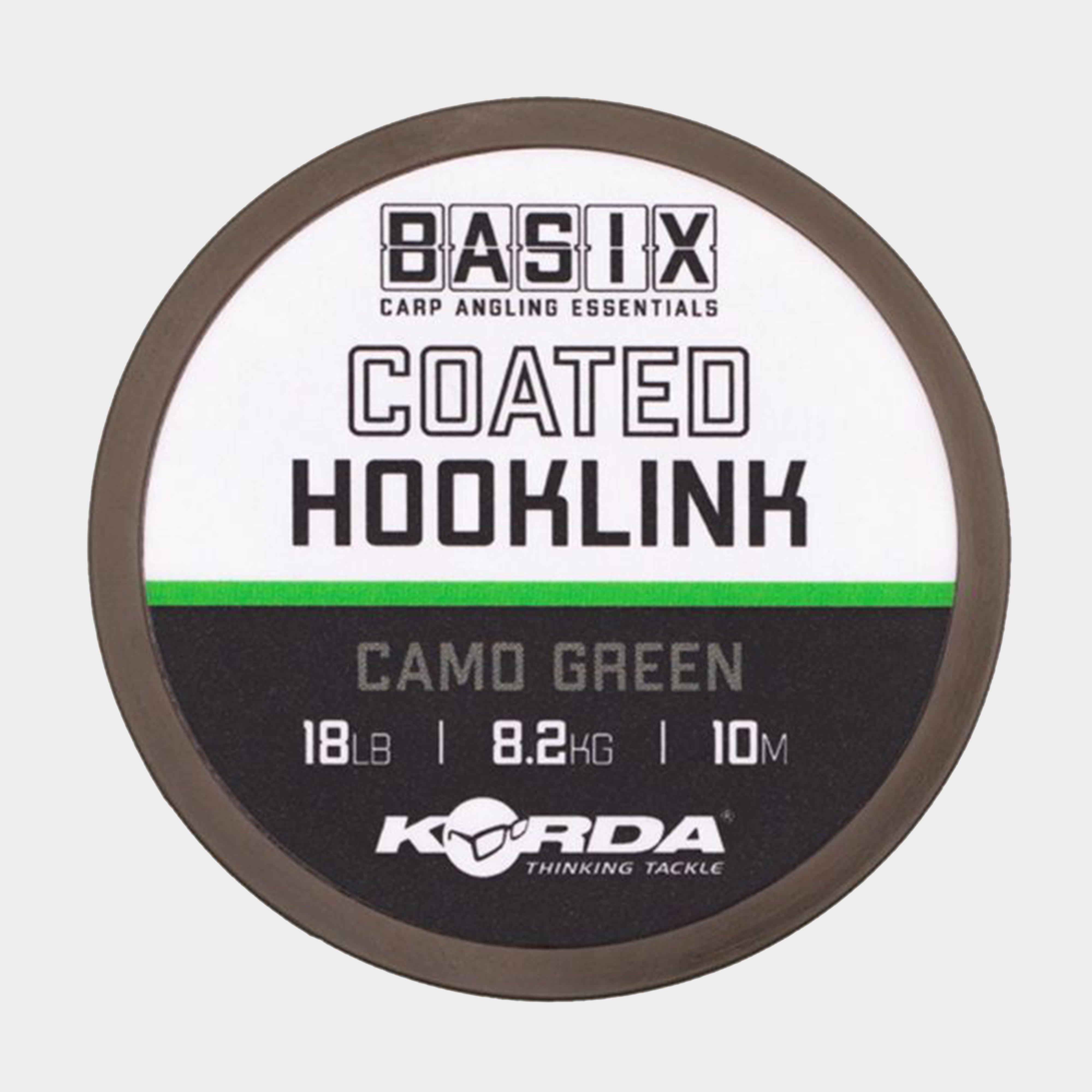 Image of Korda Basix Coated Hooklink 18lb 10m, Black