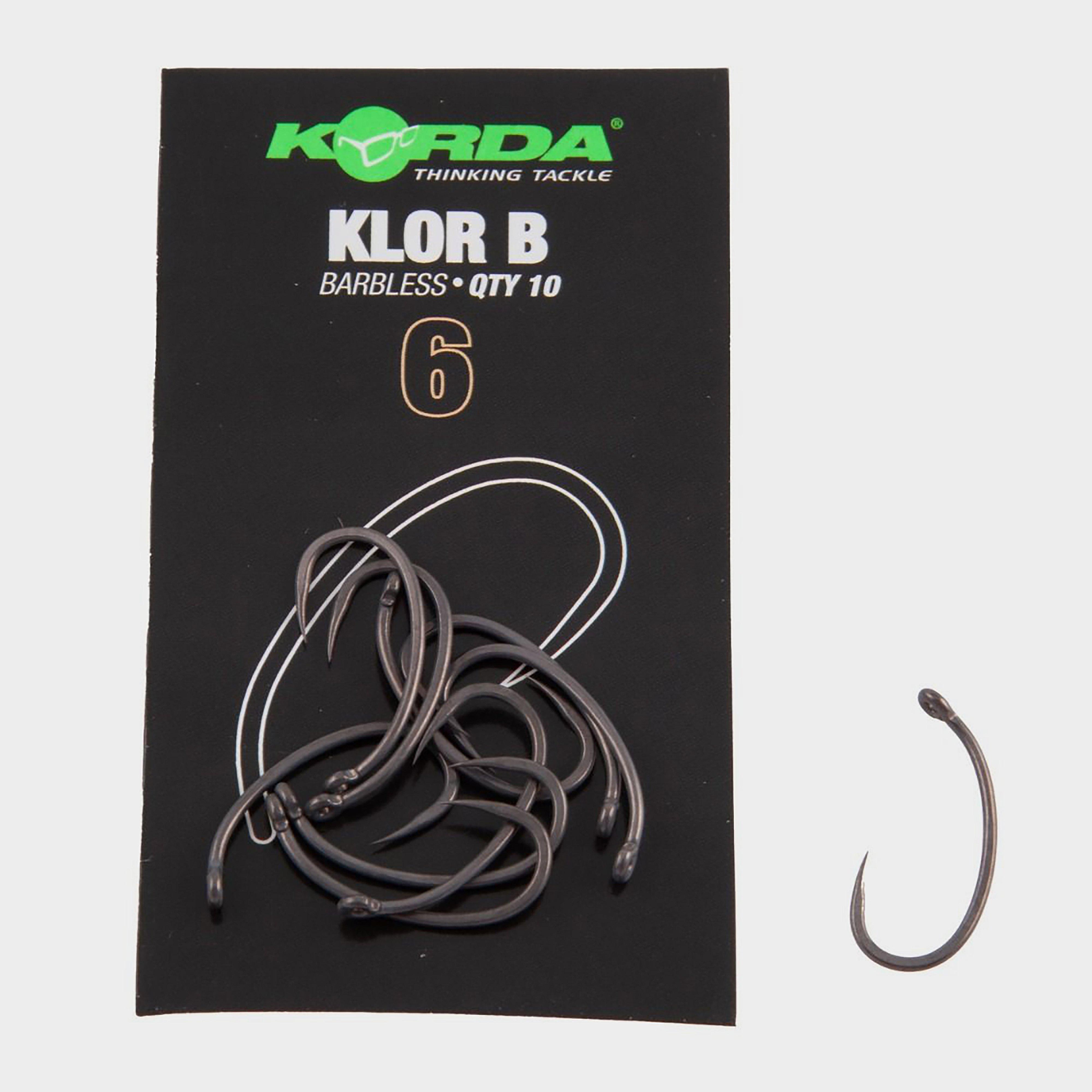 Image of Korda Klor Barbless Hook Size 6, Black