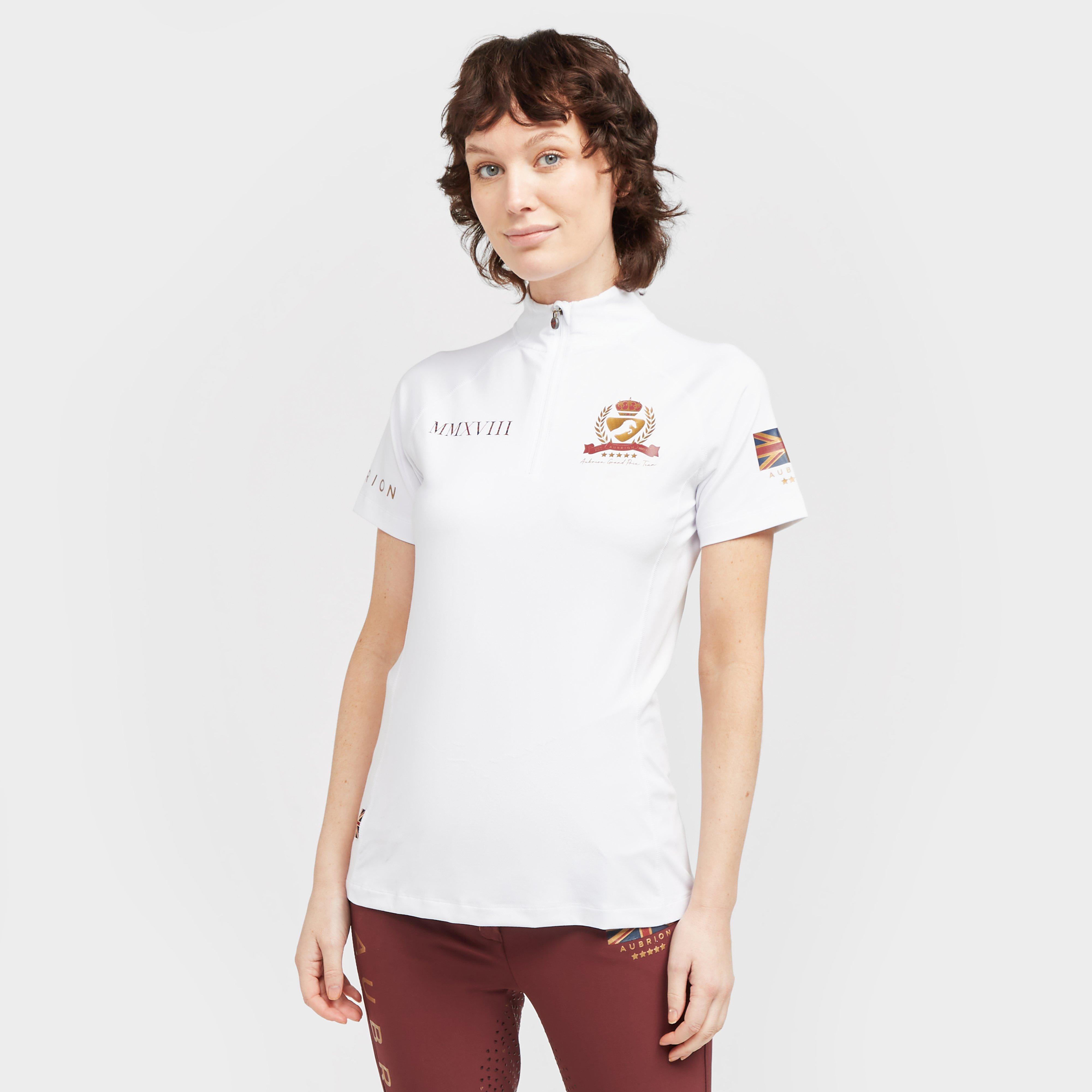 Image of Aubrion Ladies Team Short Sleeve Base Layer White, White