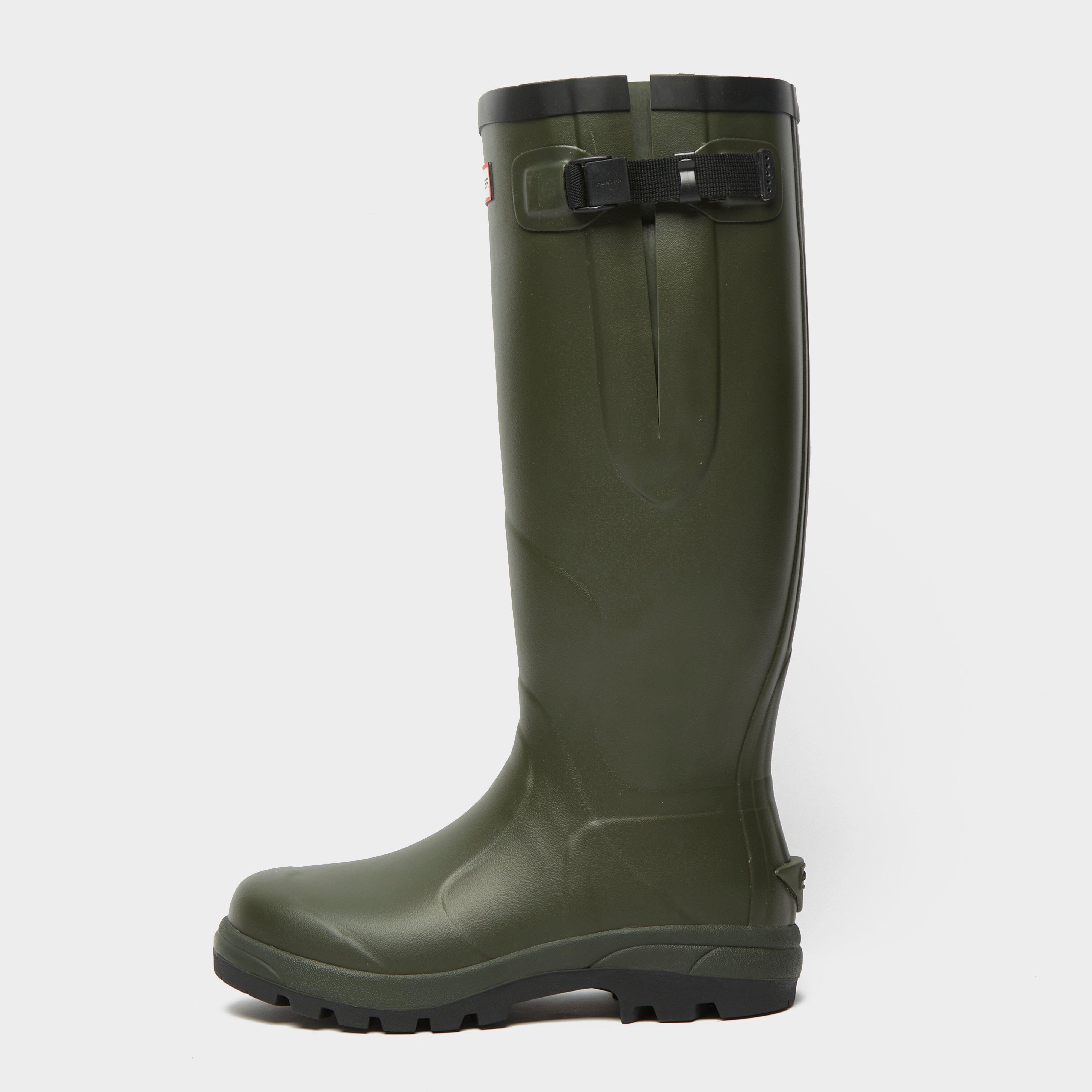 Photos - Trekking Shoes Hunter Unisex Balmoral Classic Side Adjustable Wellington Boots, green 