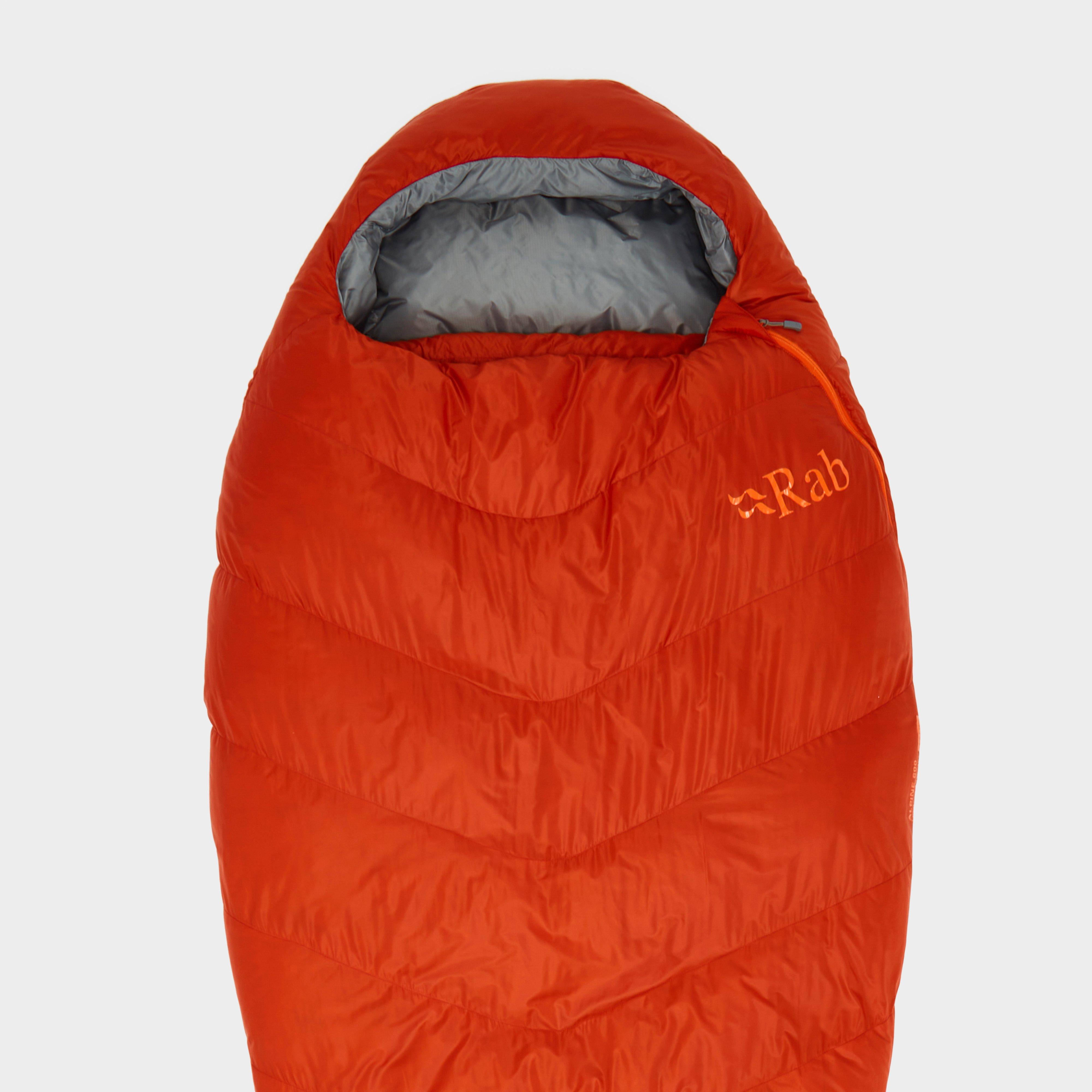  Rab Alpine 600 Down Sleeping Bag, Red