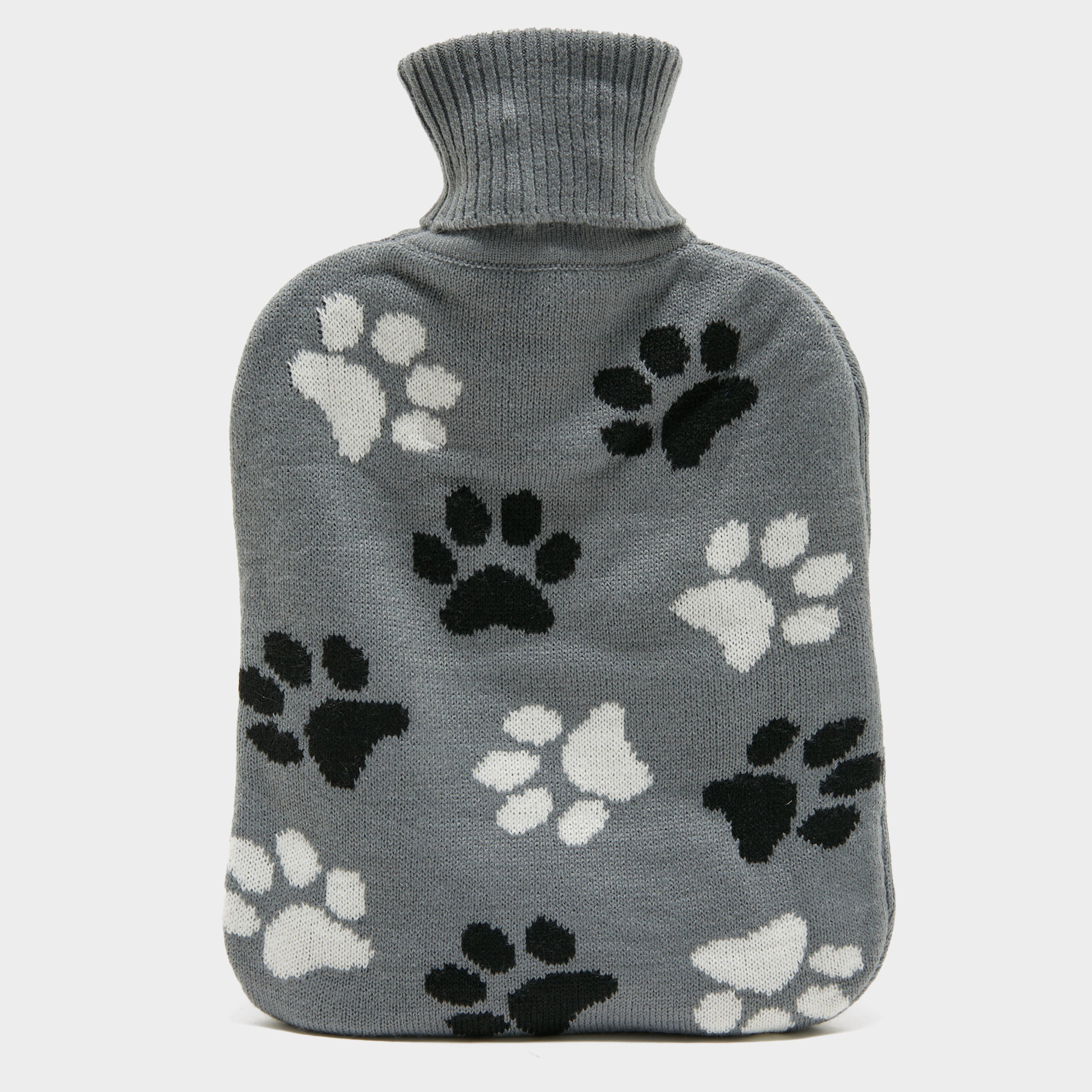 Image of Platinum Knitted Hot Water Bottle Paws, Multi Coloured