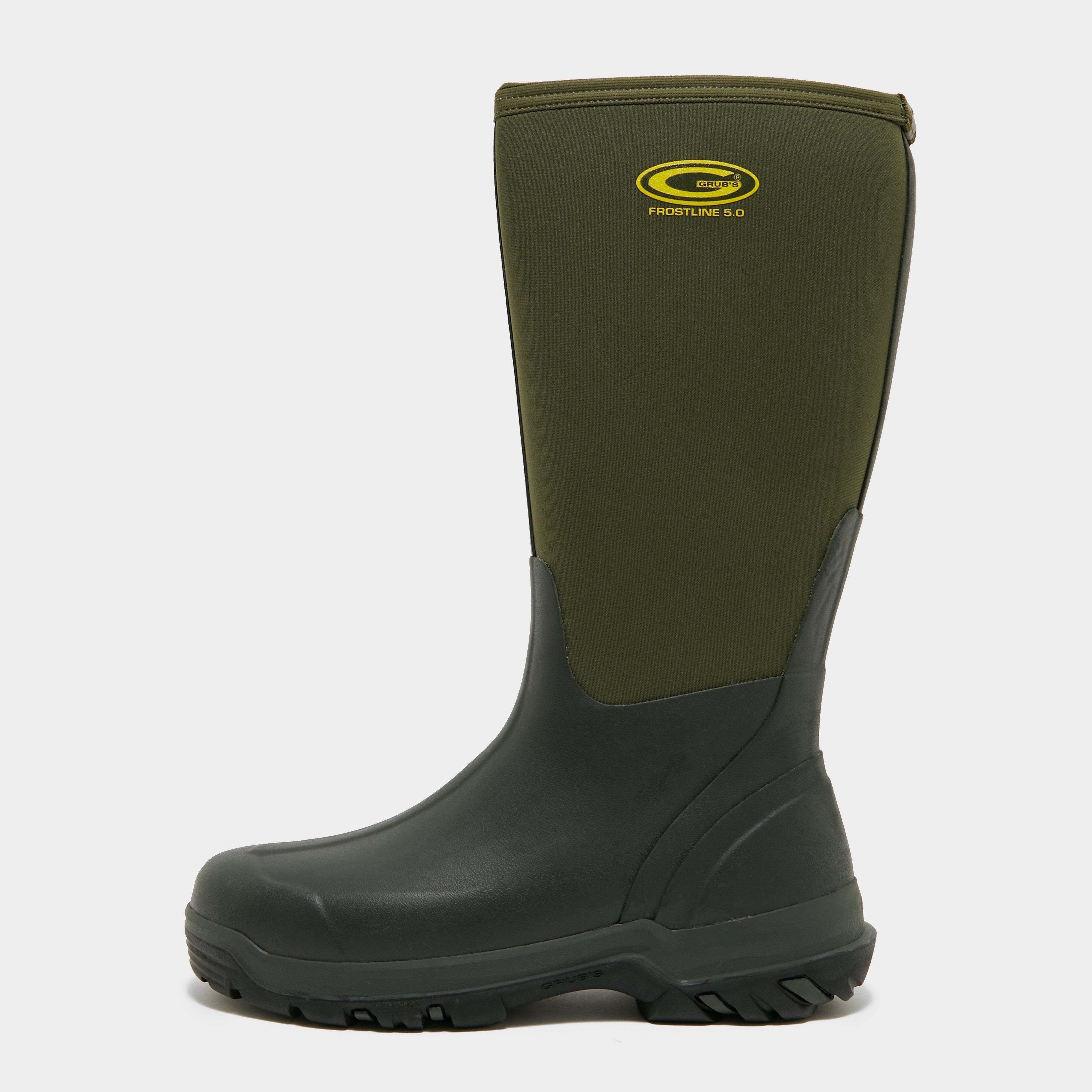 Image of Grubs Mens Frostline 5.0 Wellington Boots, Green