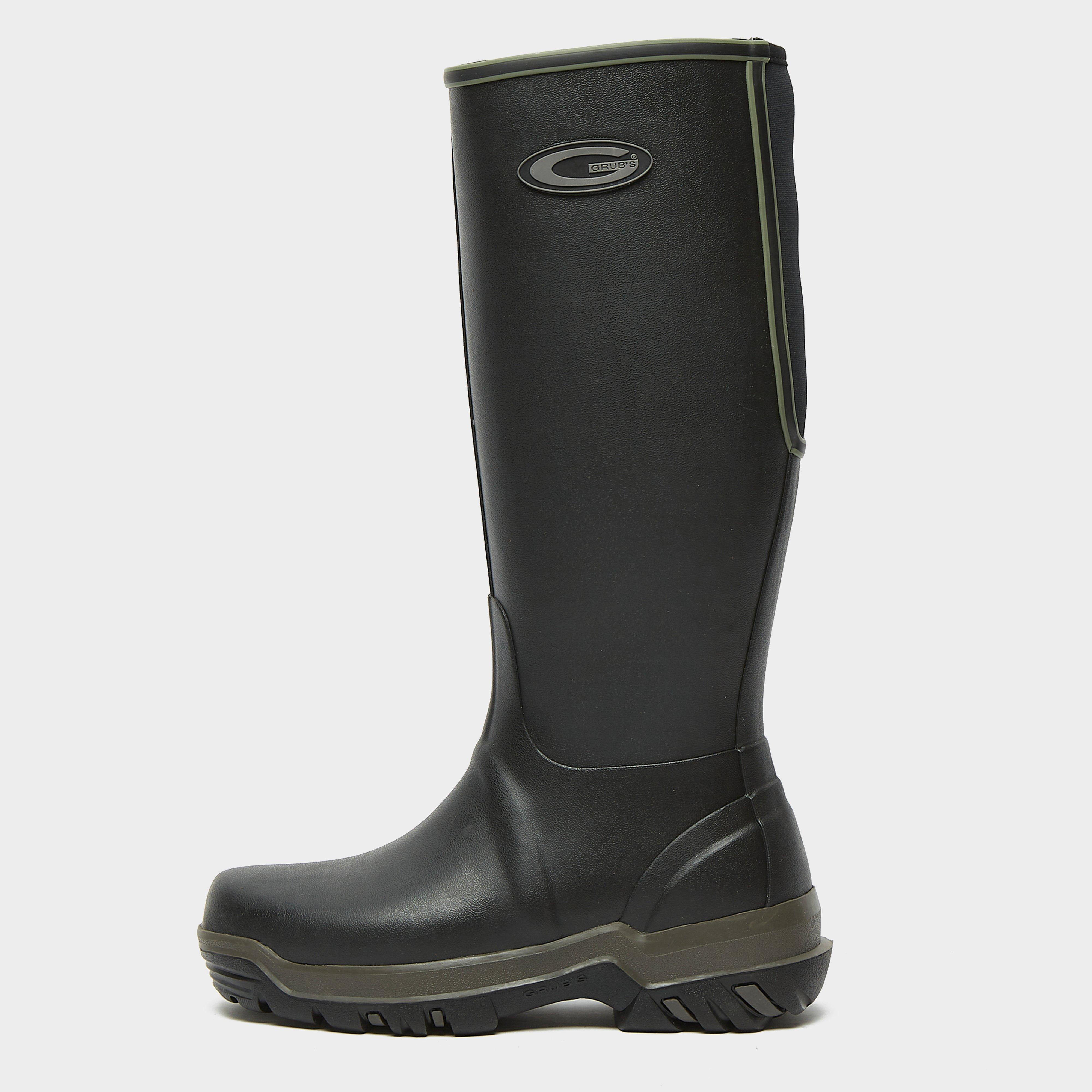 Image of Grubs Womens Rainline Wellington Boots, Black