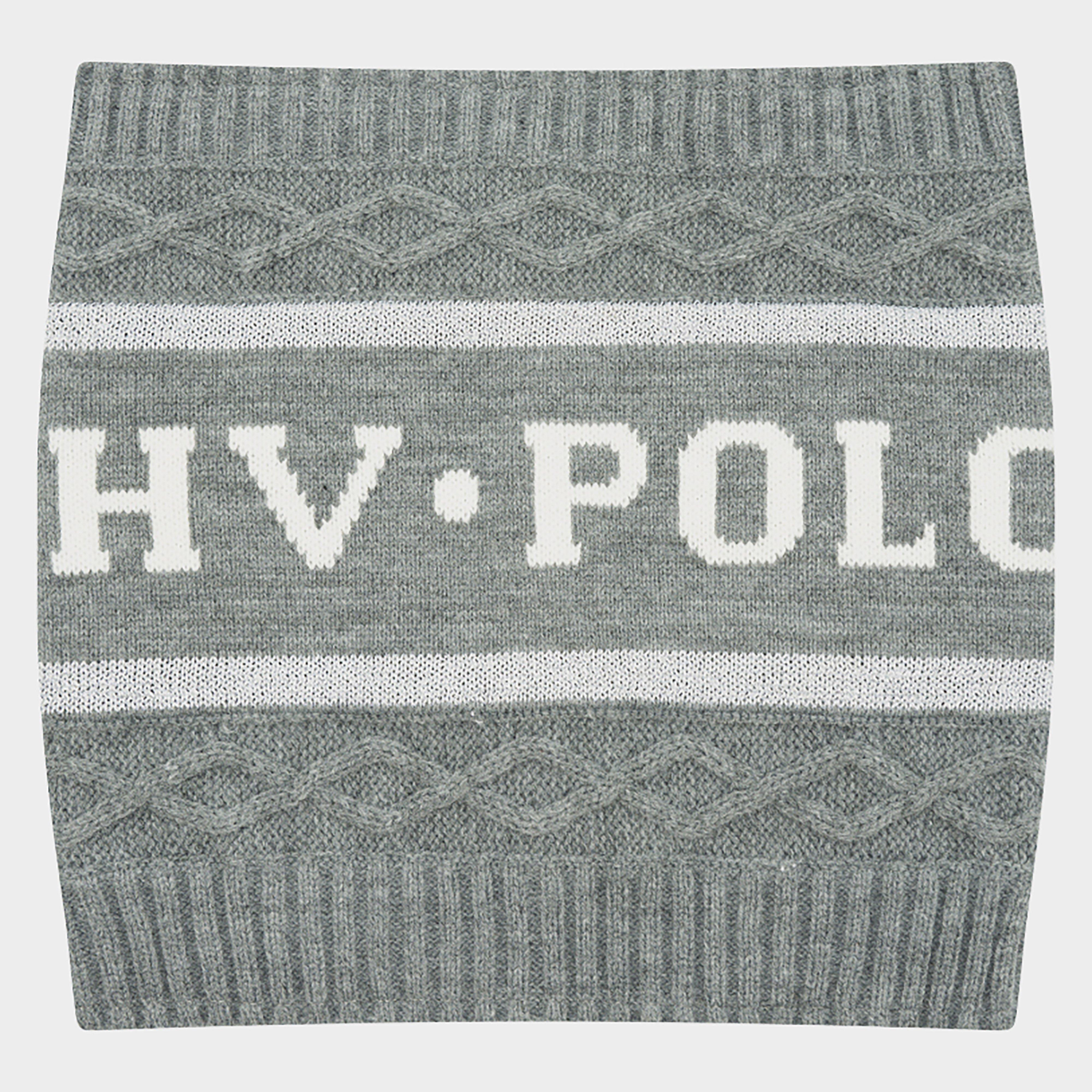 Image of HV Polo Loop Scarf POLO Knit, Grey