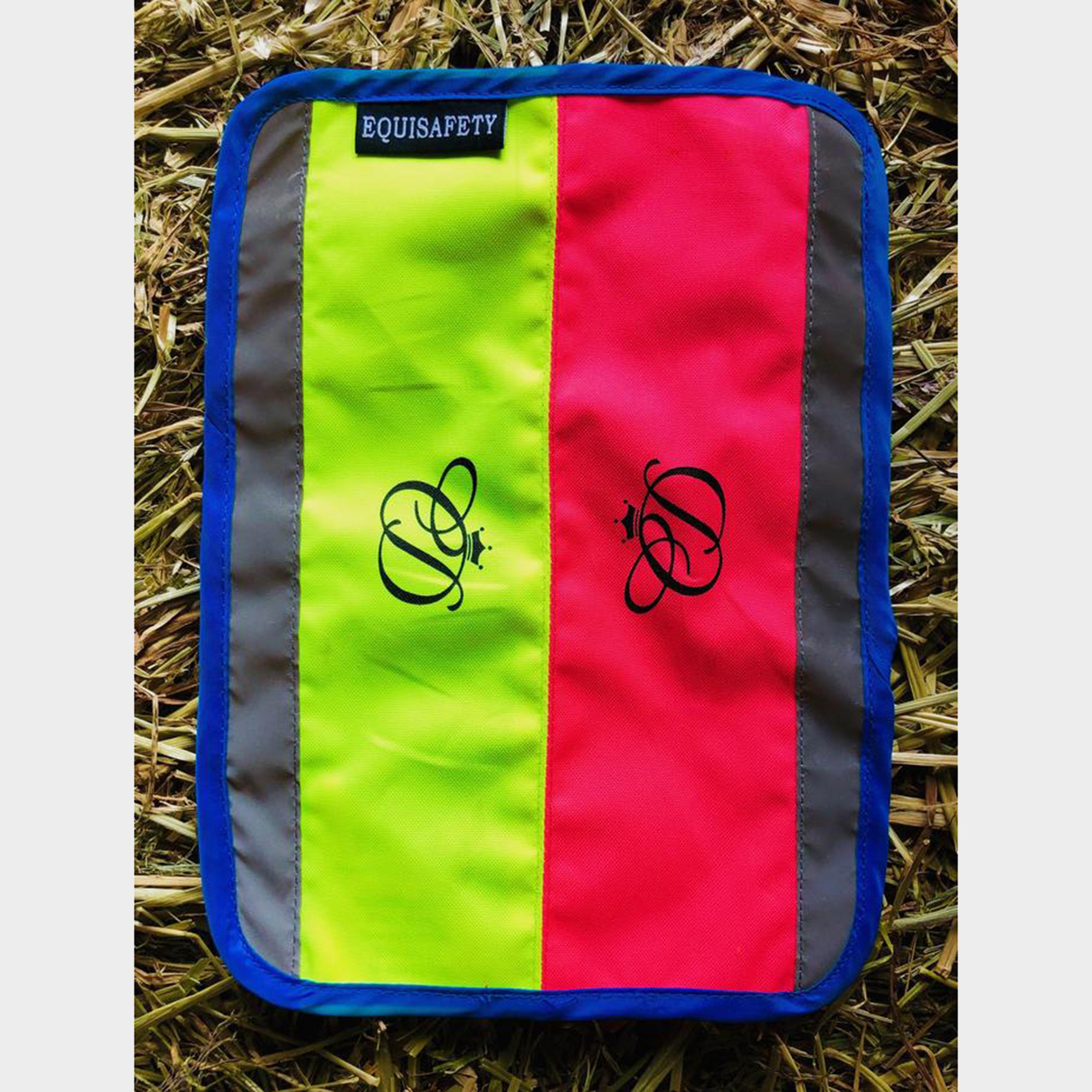 Image of Equisafety Charlotte Dujardin Multi-Coloured Nose Band Pink/Yellow, Yellow