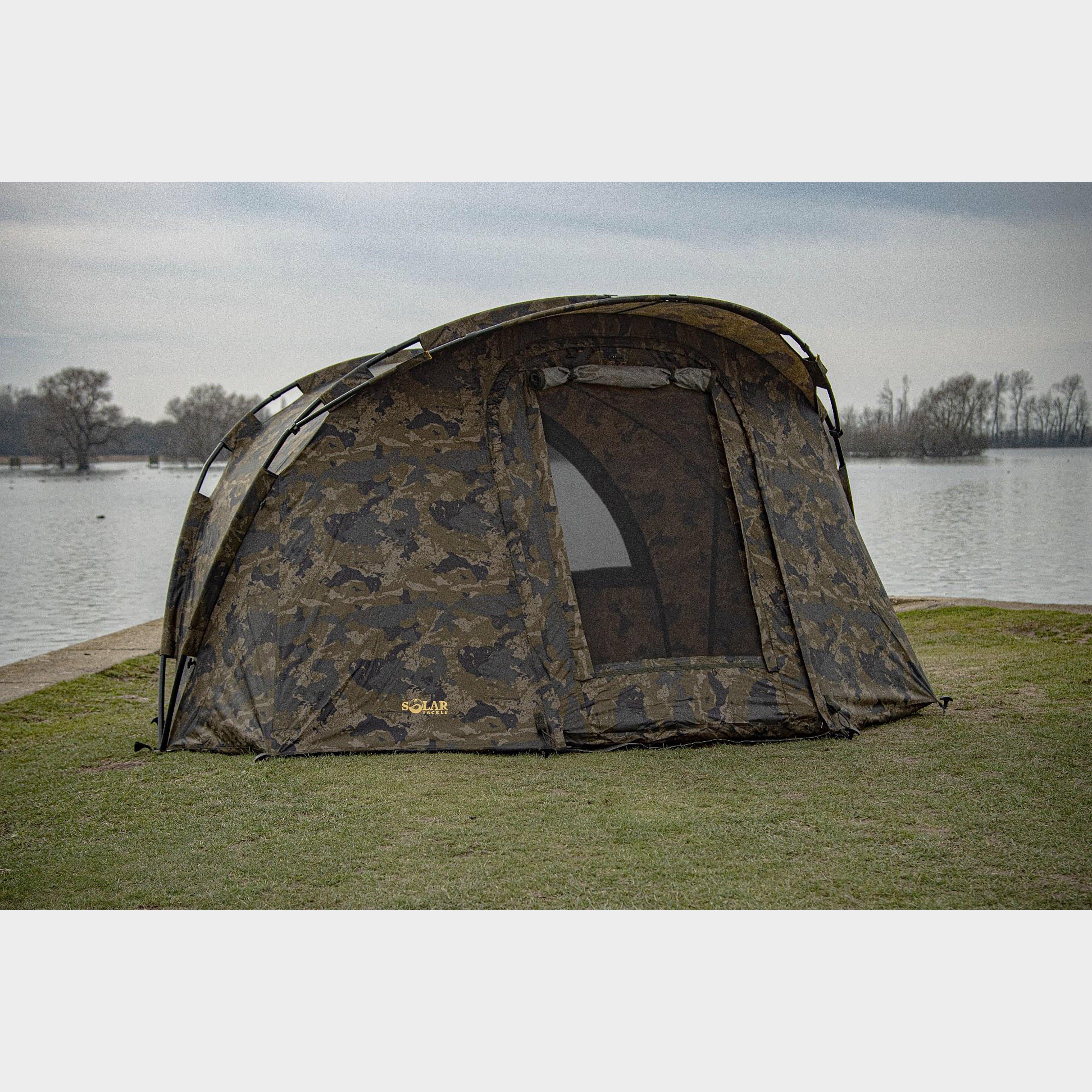  SOLAR TACKLE Undercover Camo Twin Rib 1 Man Bivvy, Green