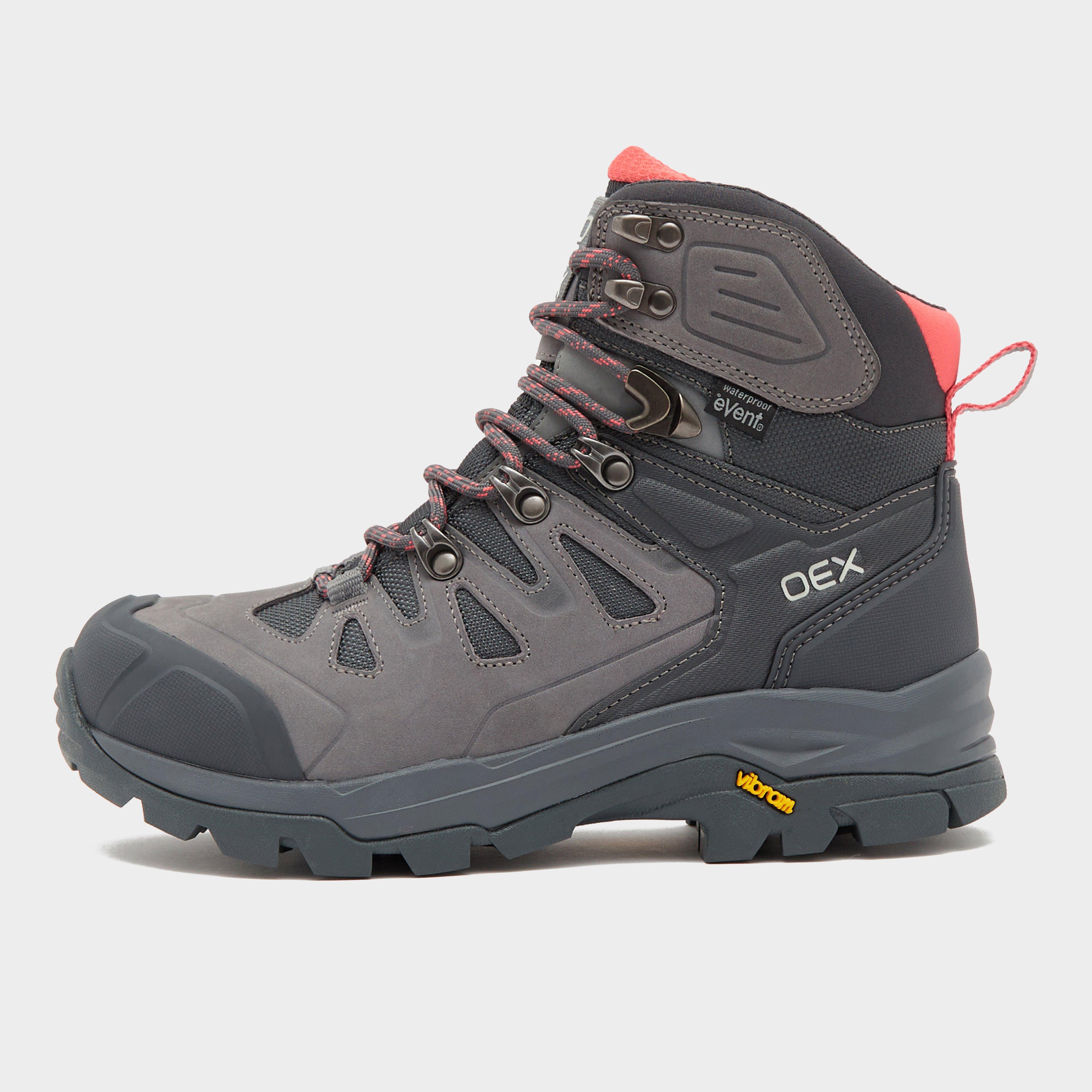 Photos - Trekking Shoes OEX Women's Crusade Waterproof Mid Walking Boot, Grey 