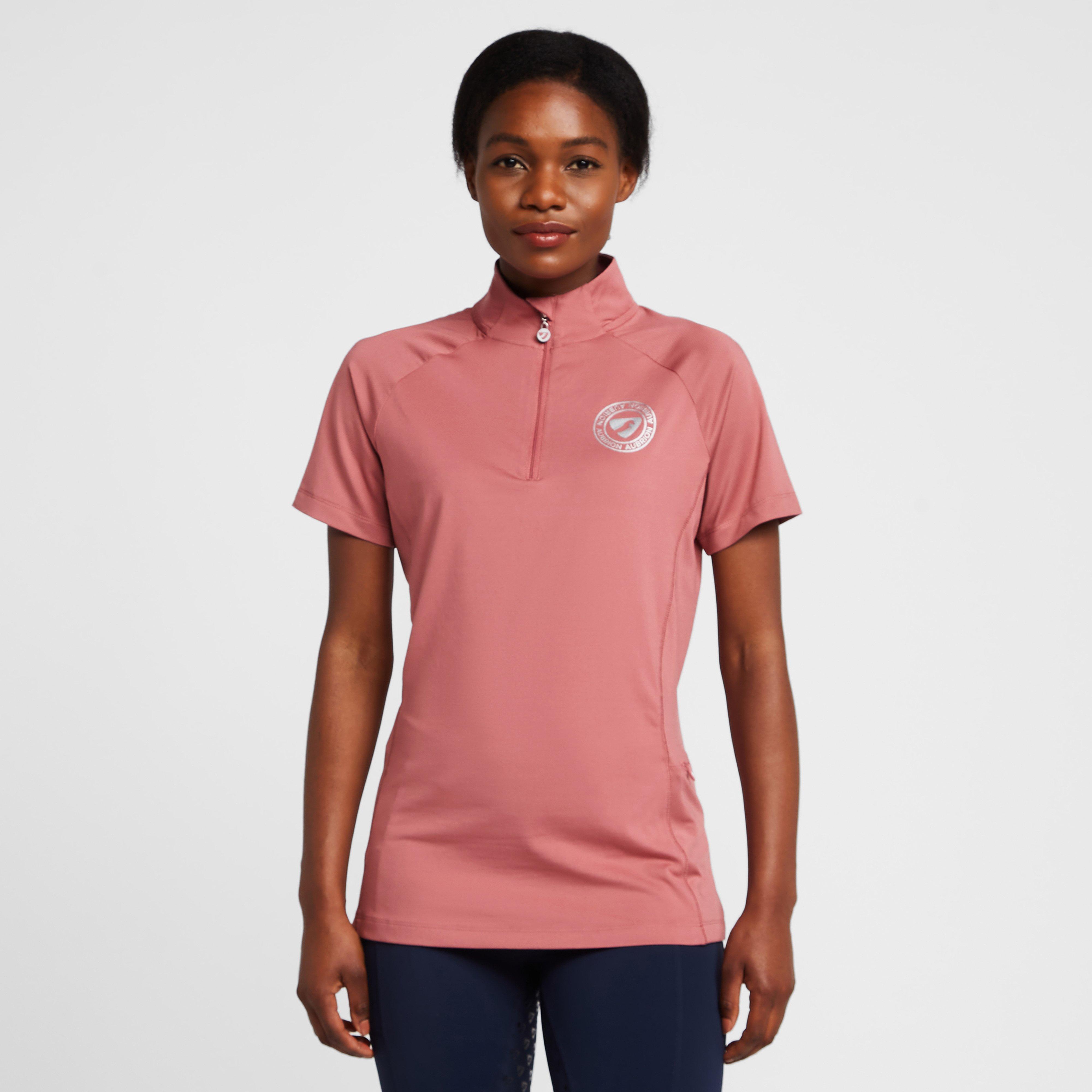 Image of Aubrion Womens Highgate Short Sleeved Base Layer Dusky Pink, Pink