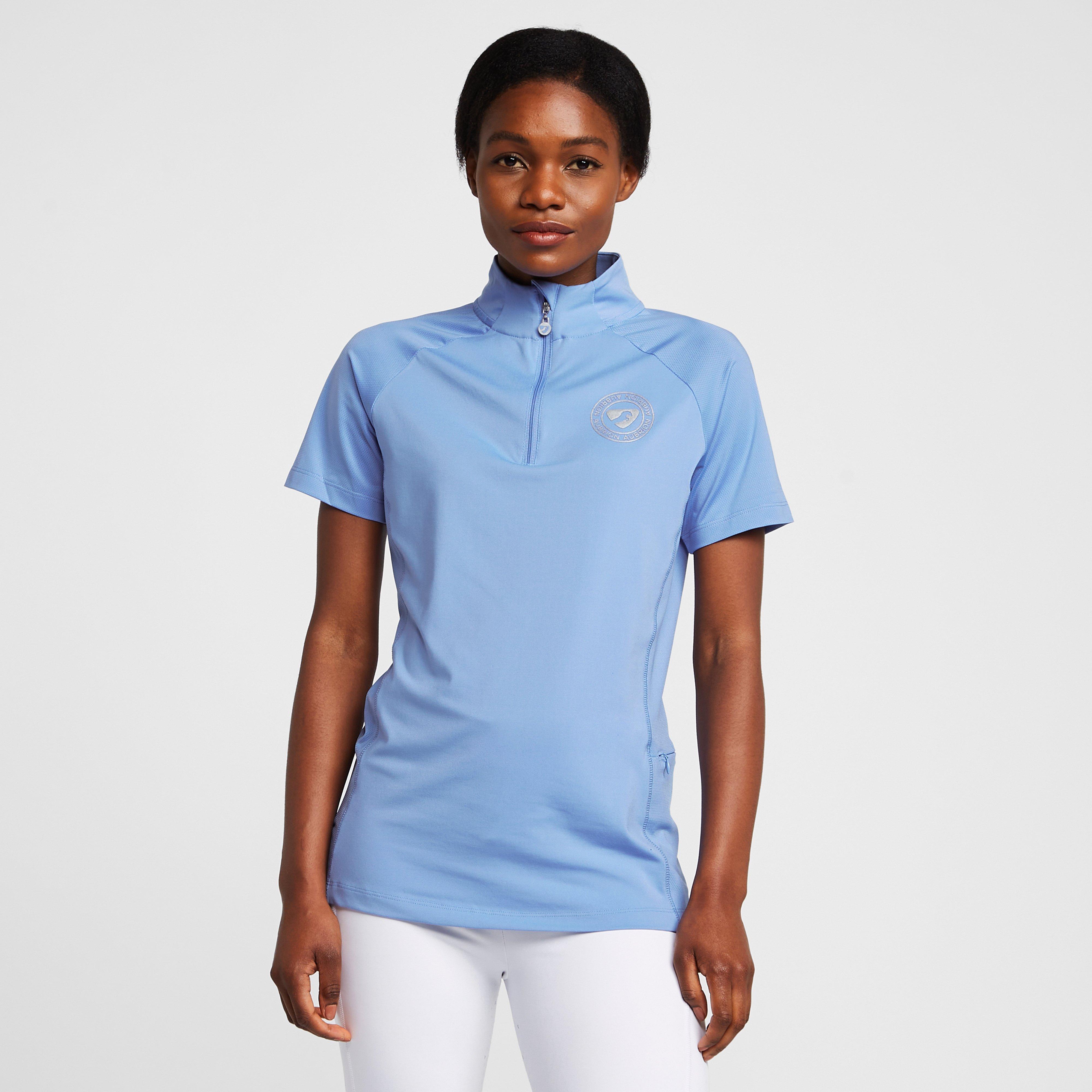 Image of Aubrion Womens Highgate Short Sleeved Base Layer Sky Blue, Blue