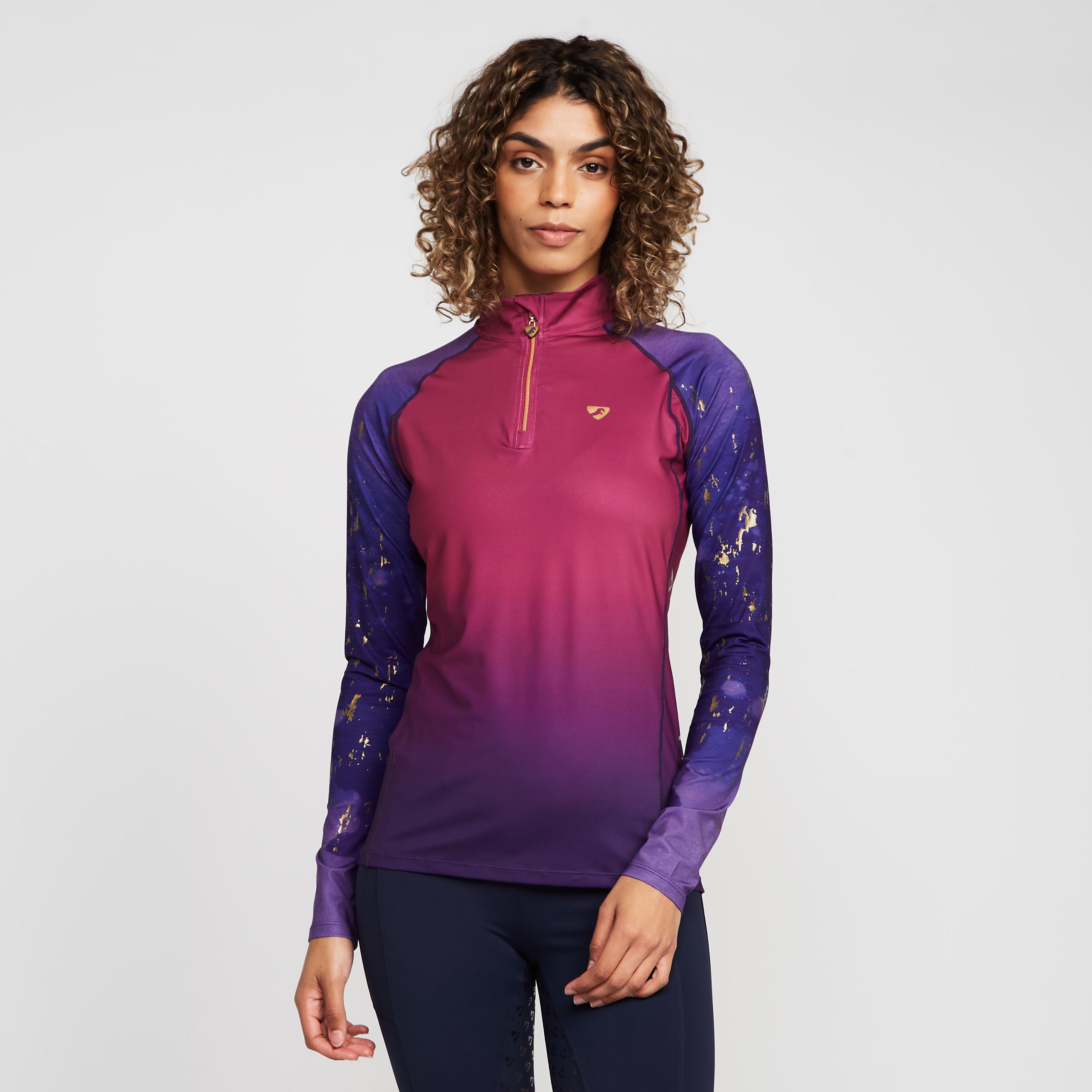 Image of Aubrion Womens Hyde Park Cross Country Shirt Amethyst, Purple