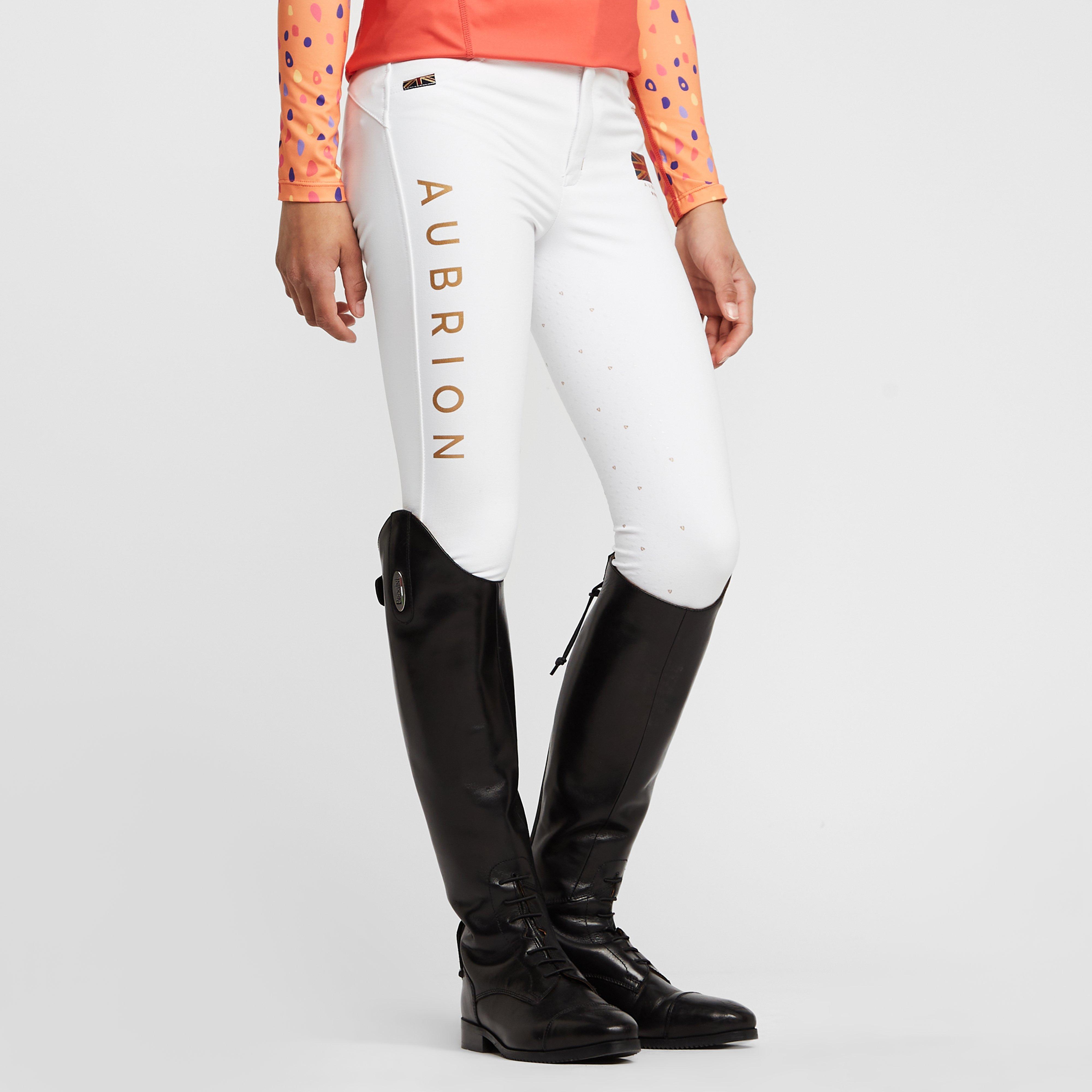 Image of Aubrion Childs Team Breeches White, White