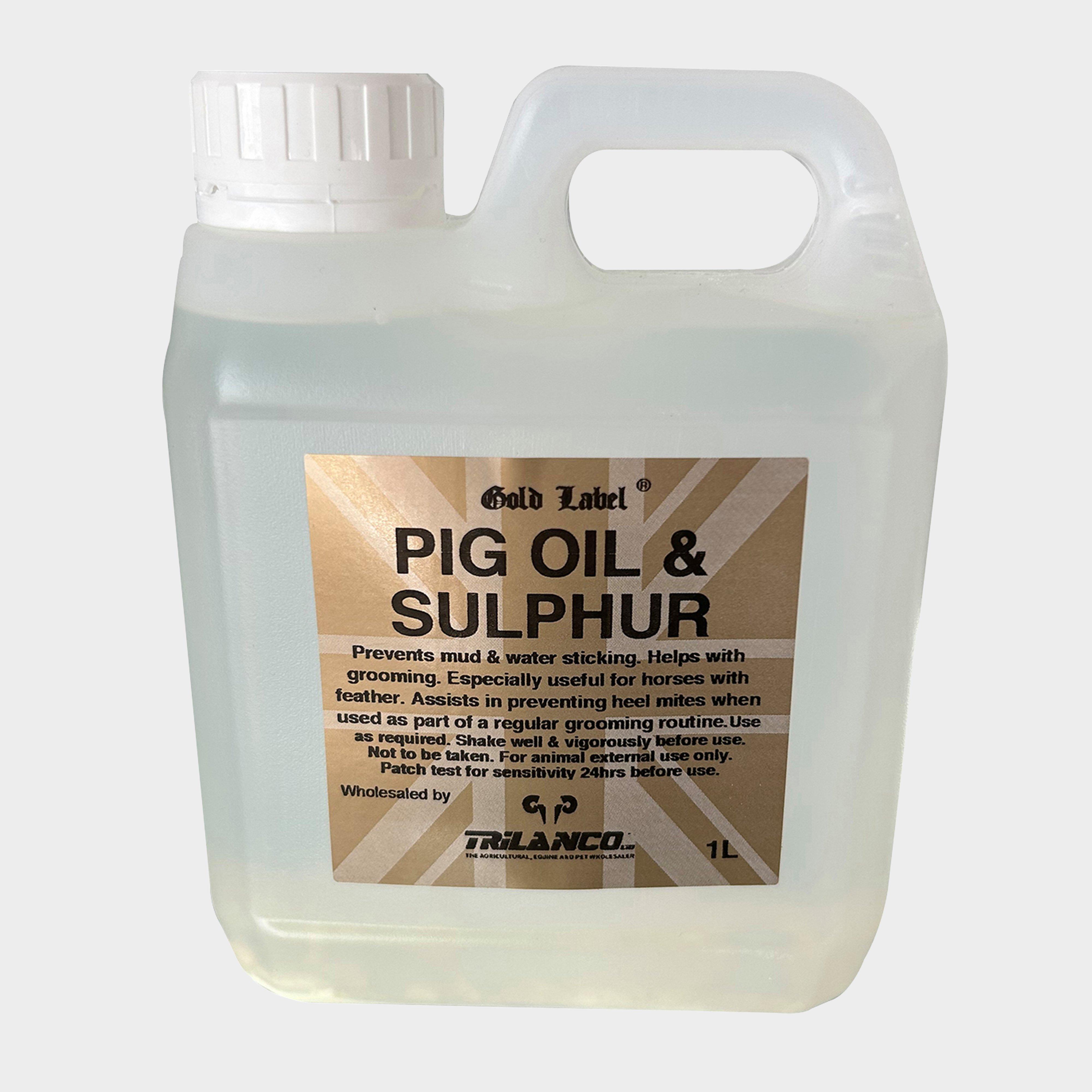 Image of Gold Label Pig Oil & Sulphur 1L, Clear