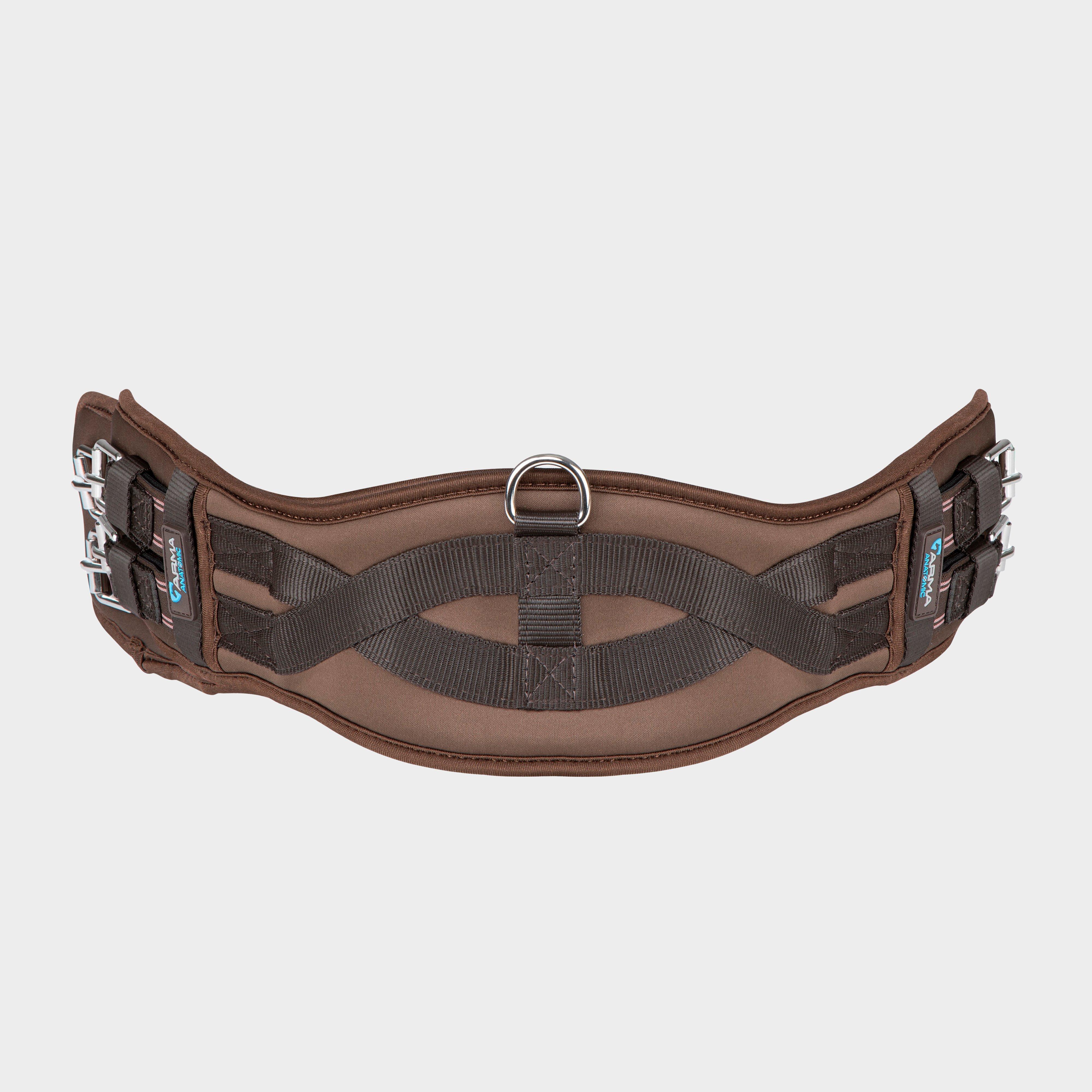 Image of Arma Memory Foam Elasticated Dressage Girth in Brown, Brown
