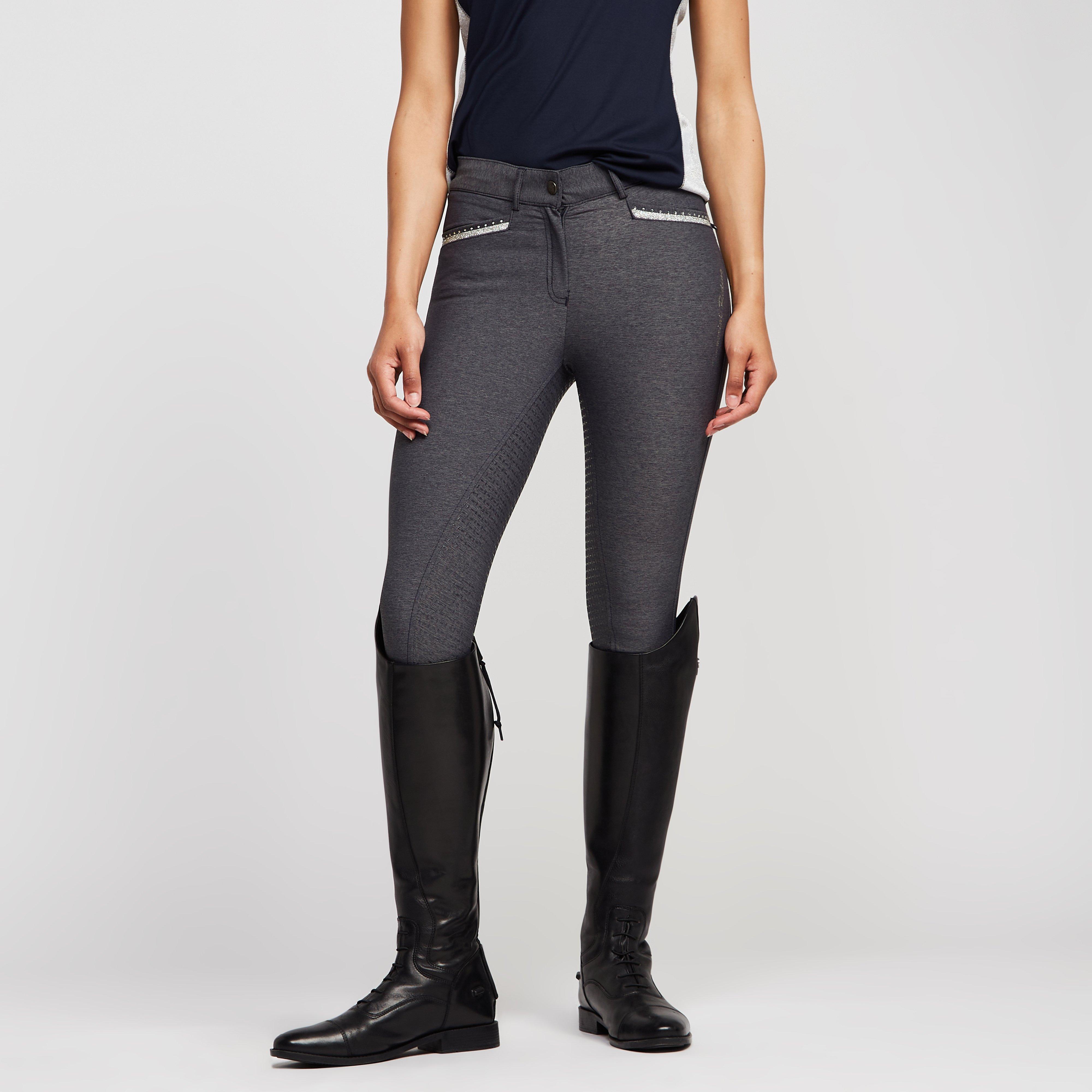 Image of Imperial Riding Womens El Capone Full Grip Breeches Denim, Grey