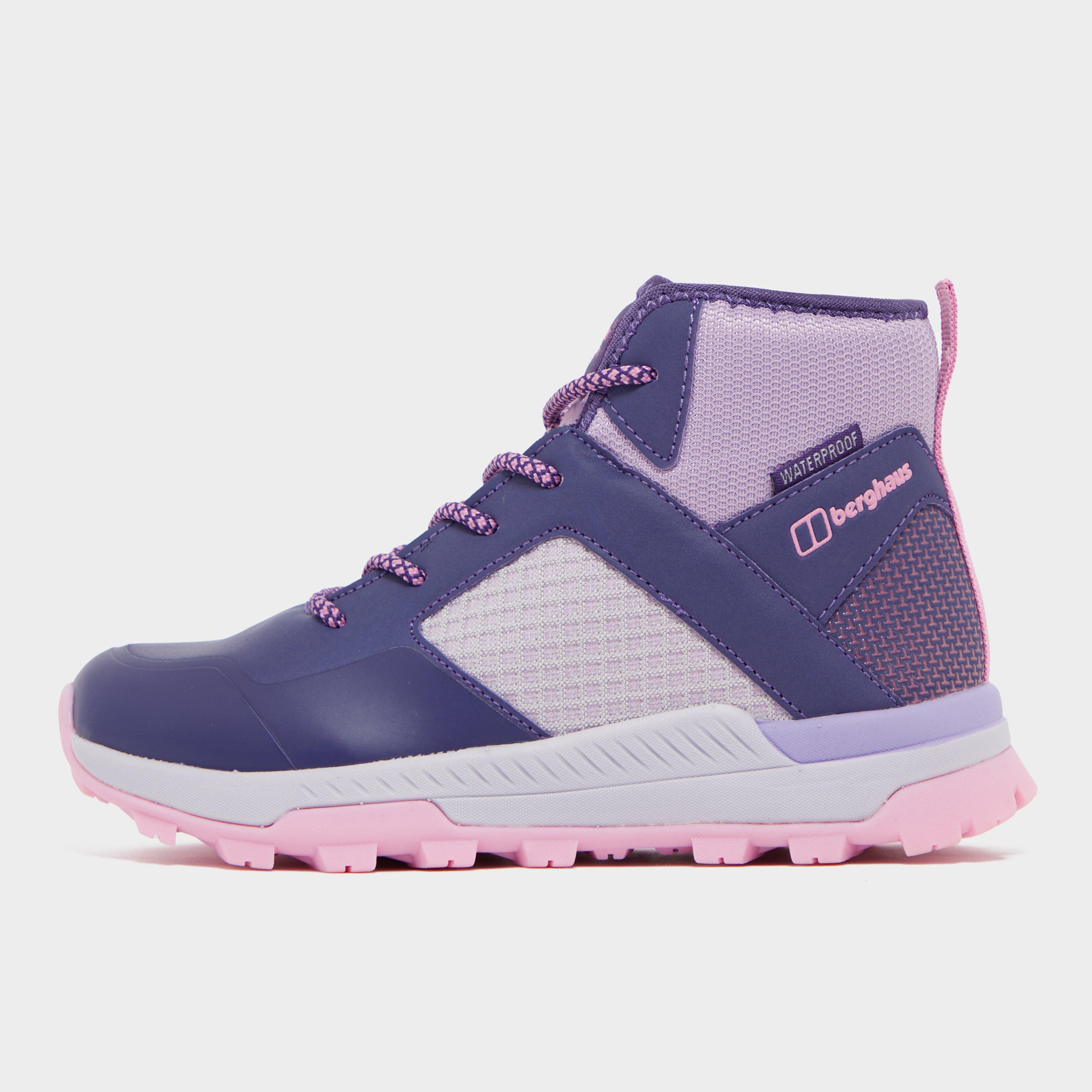 Photos - Trekking Shoes Berghaus Kids' Galactic Mid Waterproof Walking Boot, Purple 