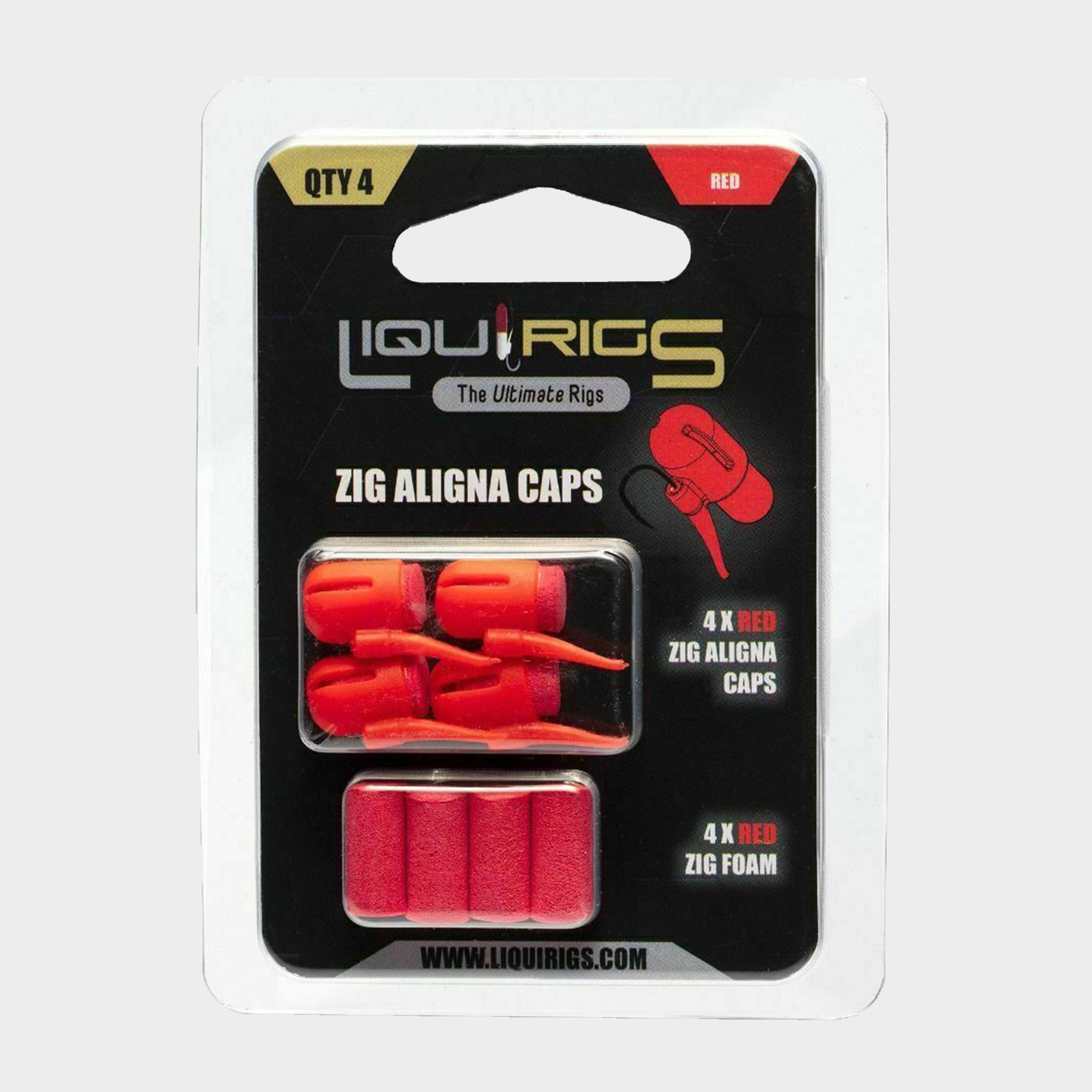 Image of Liquirigs Aligna Caps in Red, Red