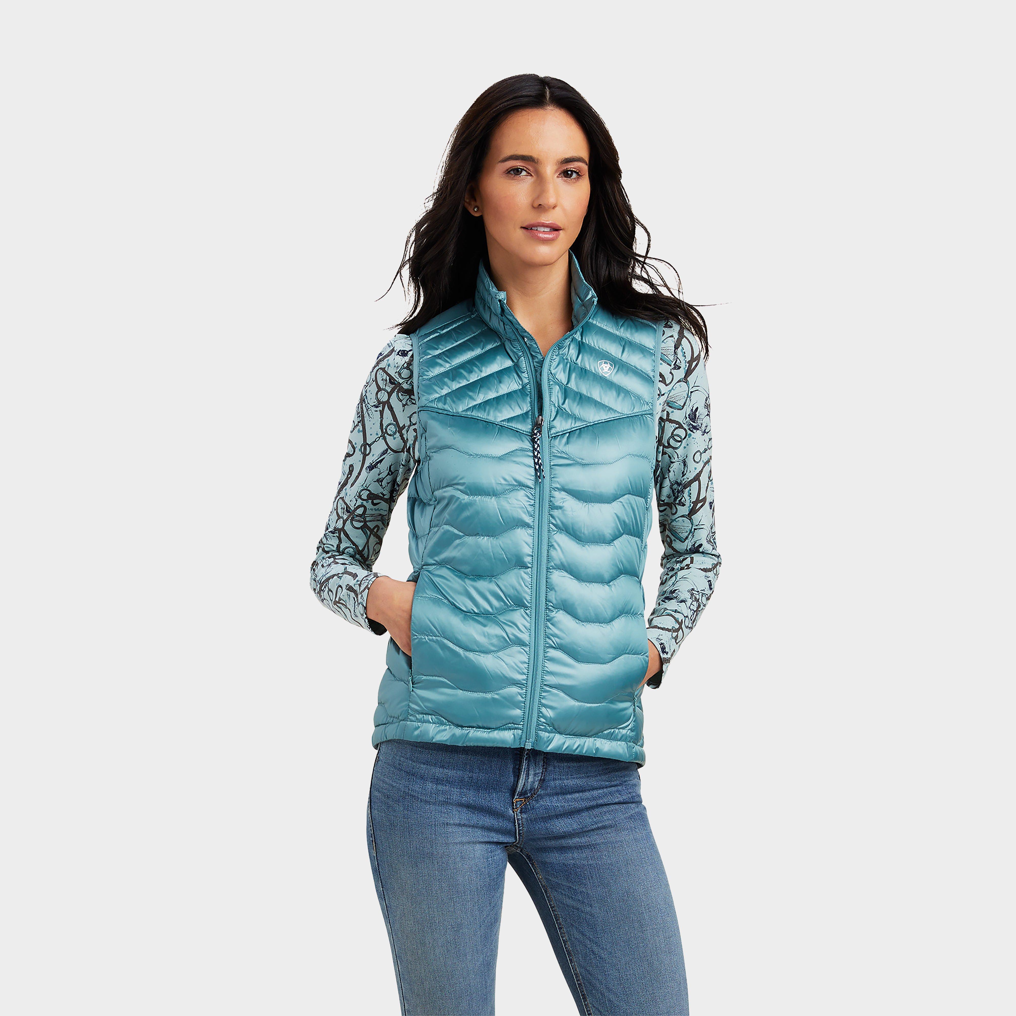 Image of Ariat Womens Ideal Down Gilet, Blue