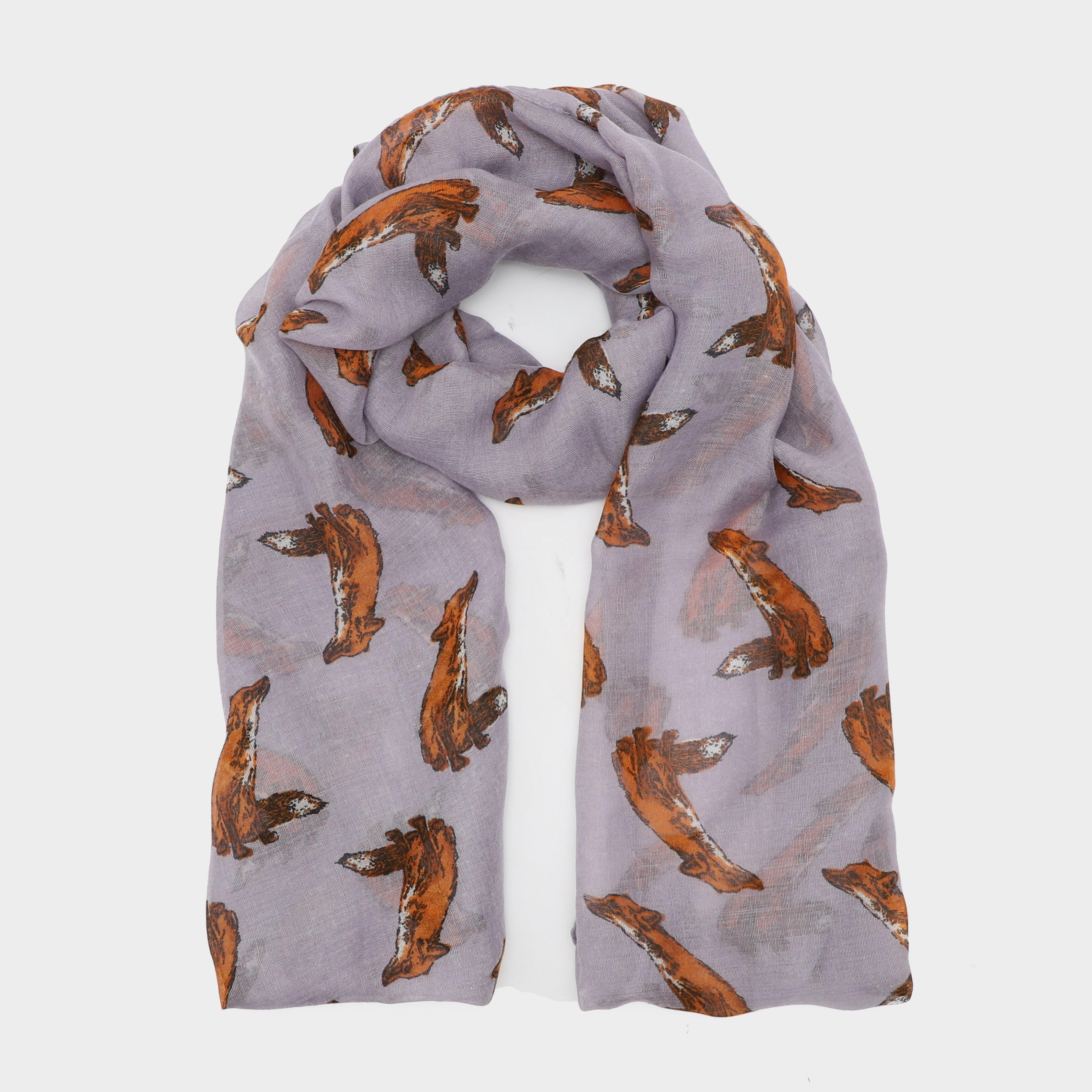 Image of Platinum Womens Blaze Viscose Scarf Purple Fox, Purple