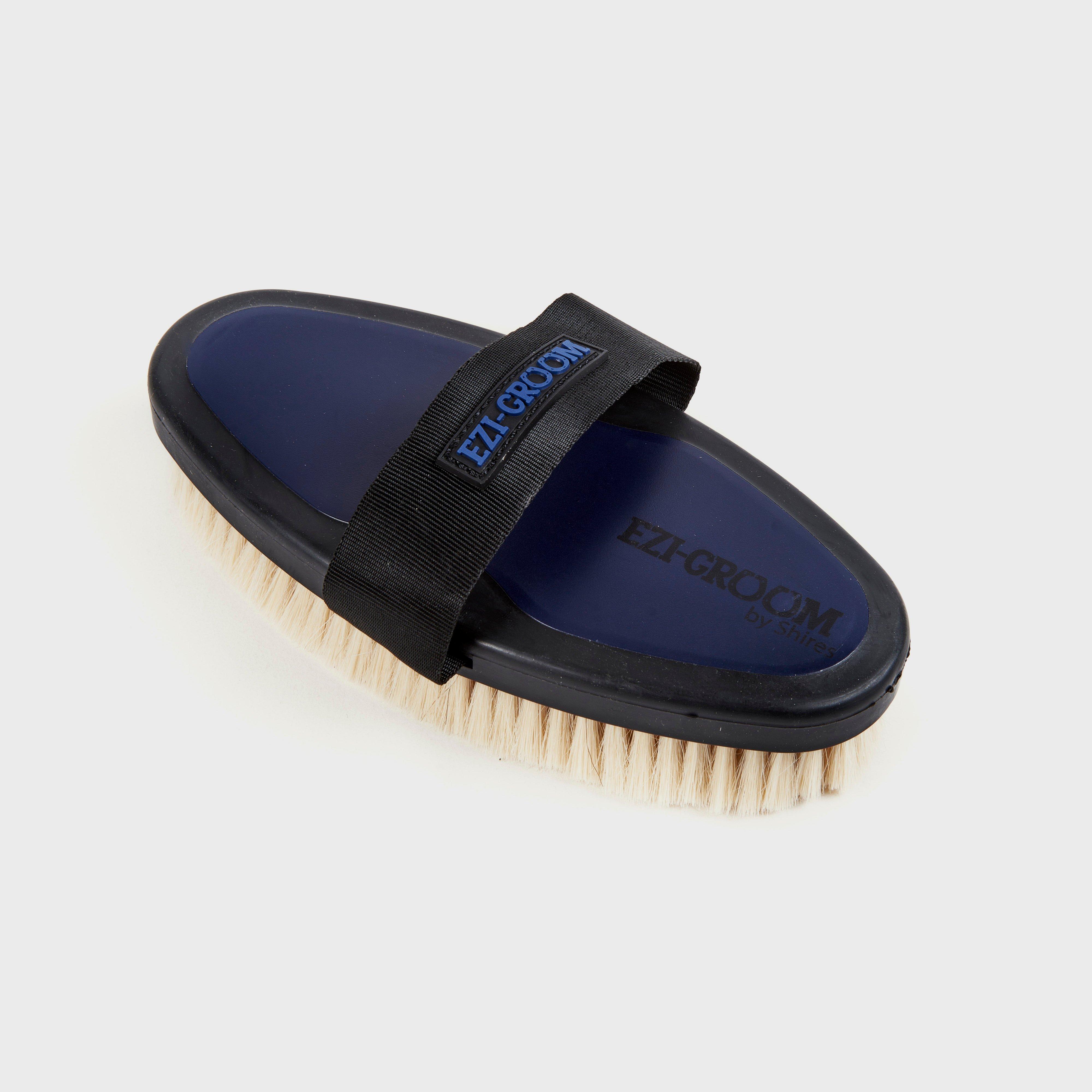 Image of EZI-GROOM Body Brush with Goat Hair Blue, Black