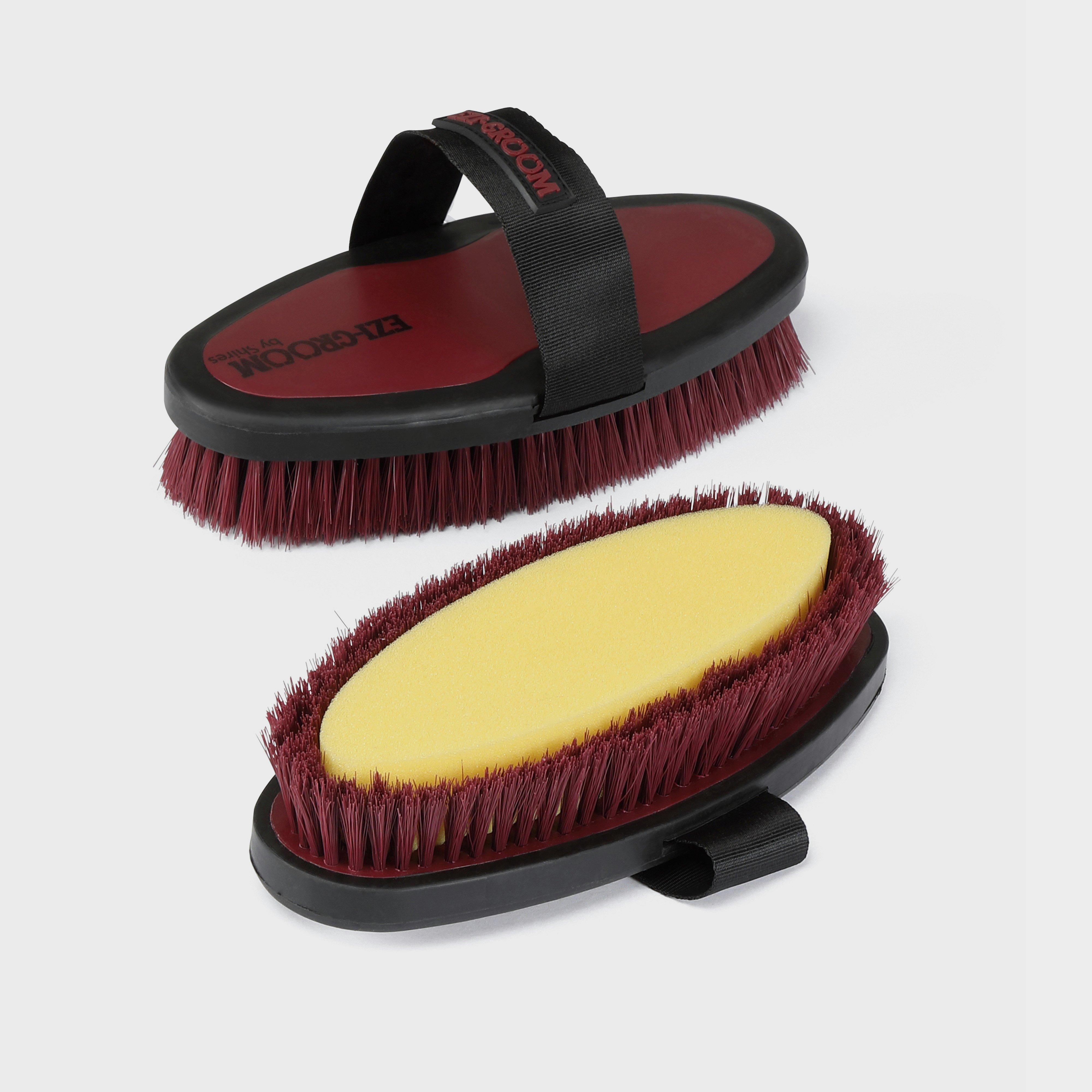 Image of EZI-GROOM Body Wash Brush Burgundy, Red