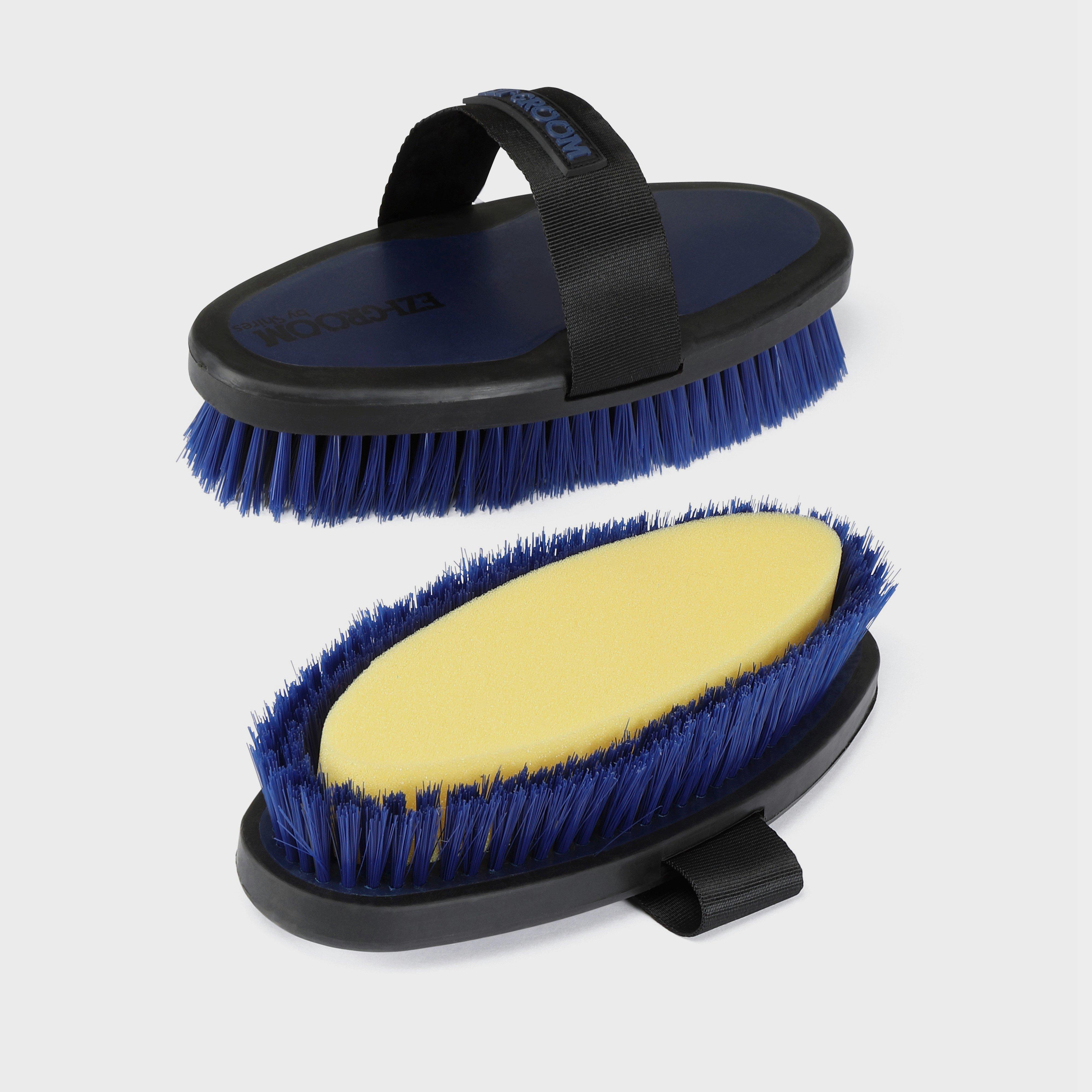 Image of EZI-GROOM Grip Body Wash Brush, Blue