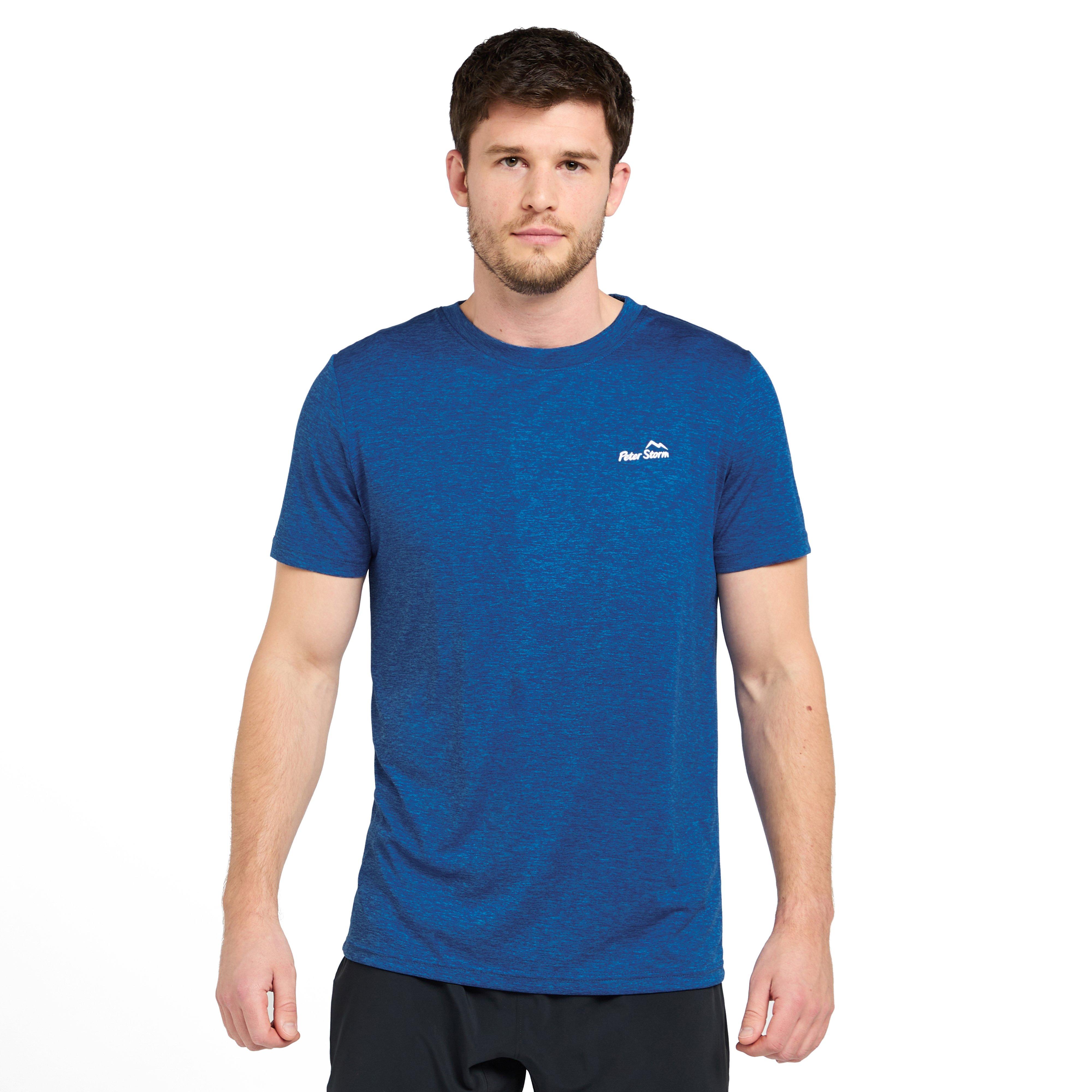 Mens Active Short Sleeve T-Shirt Blue