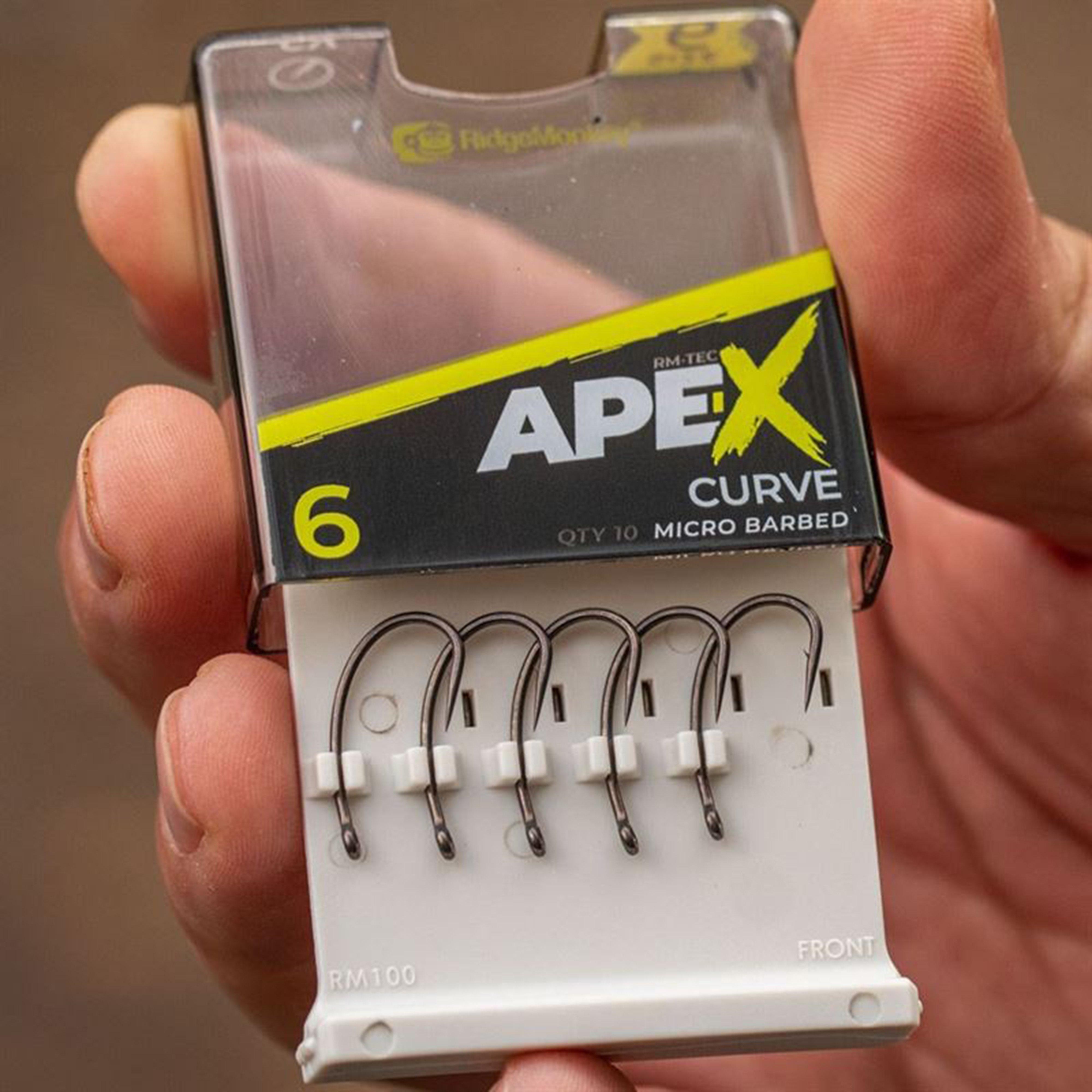 Photos - Fishing Hook / Jig Head RidgeMonkey Ape-X Straight Hook Size 6, Silver 