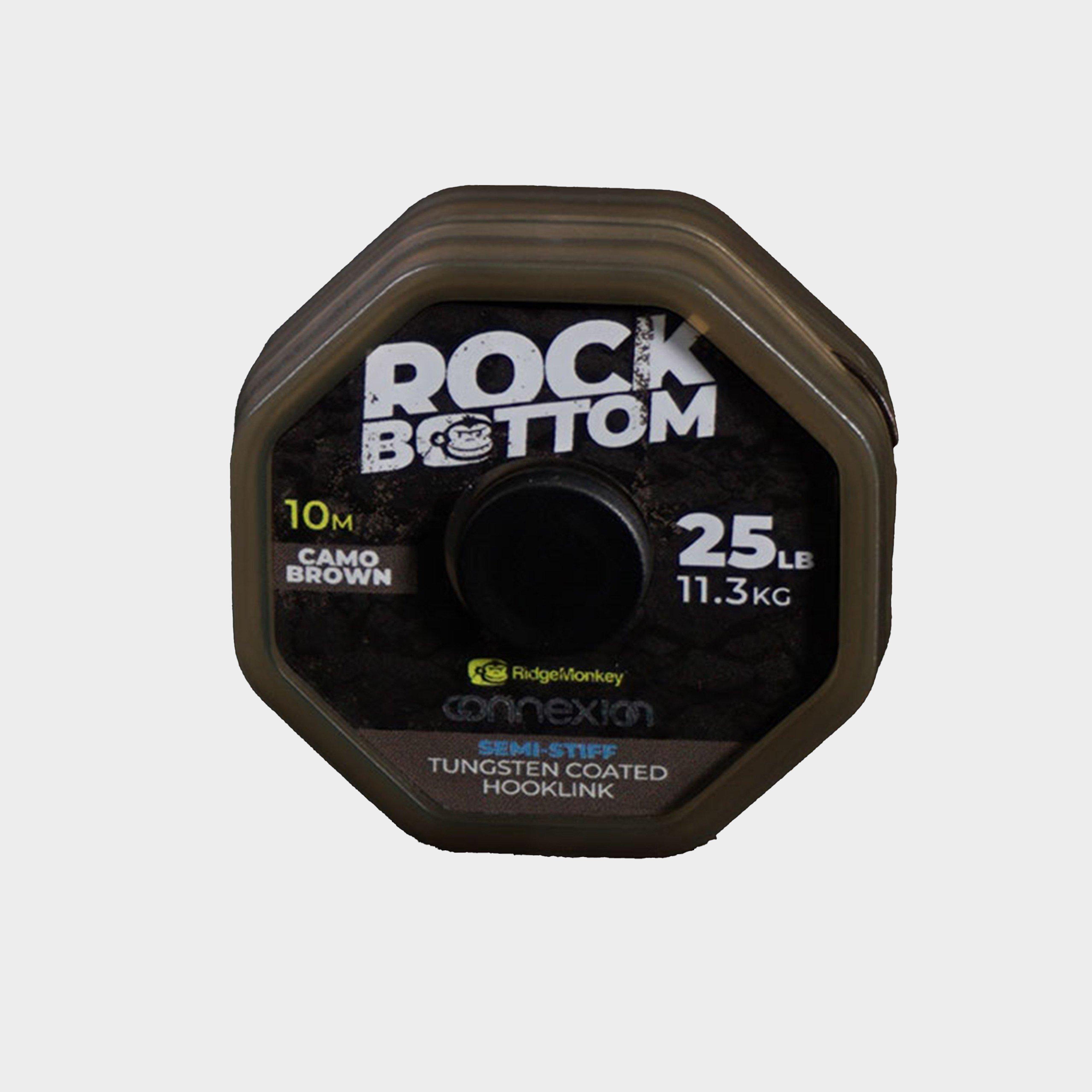 Photos - Fishing Line RidgeMonkey Rock Bottom Tungsten Semi Stiff Coated Hooklink Camo Green 25l 