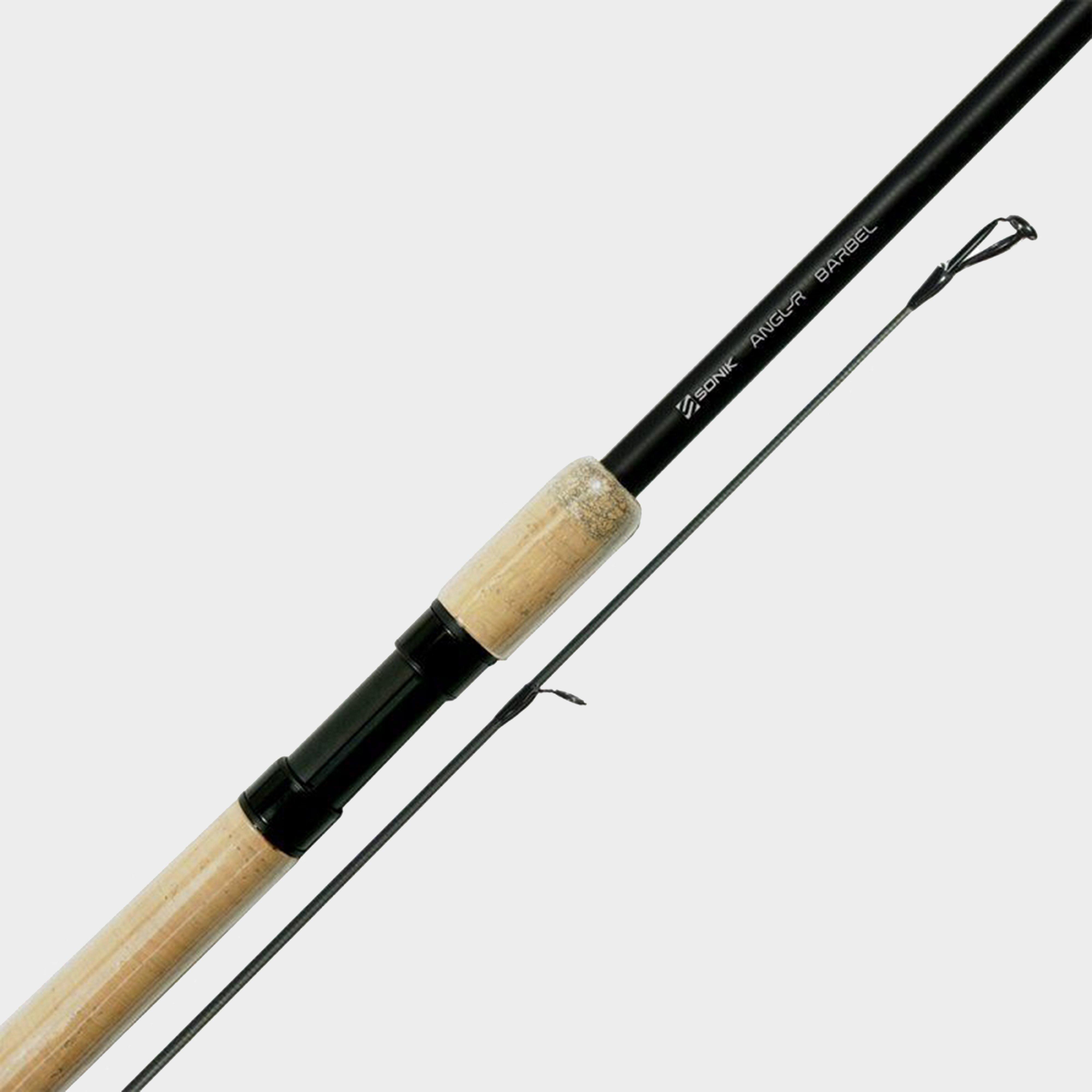  Sonik Angl-R Twin Top Fishing Rod 12ft 2.5lb, Black