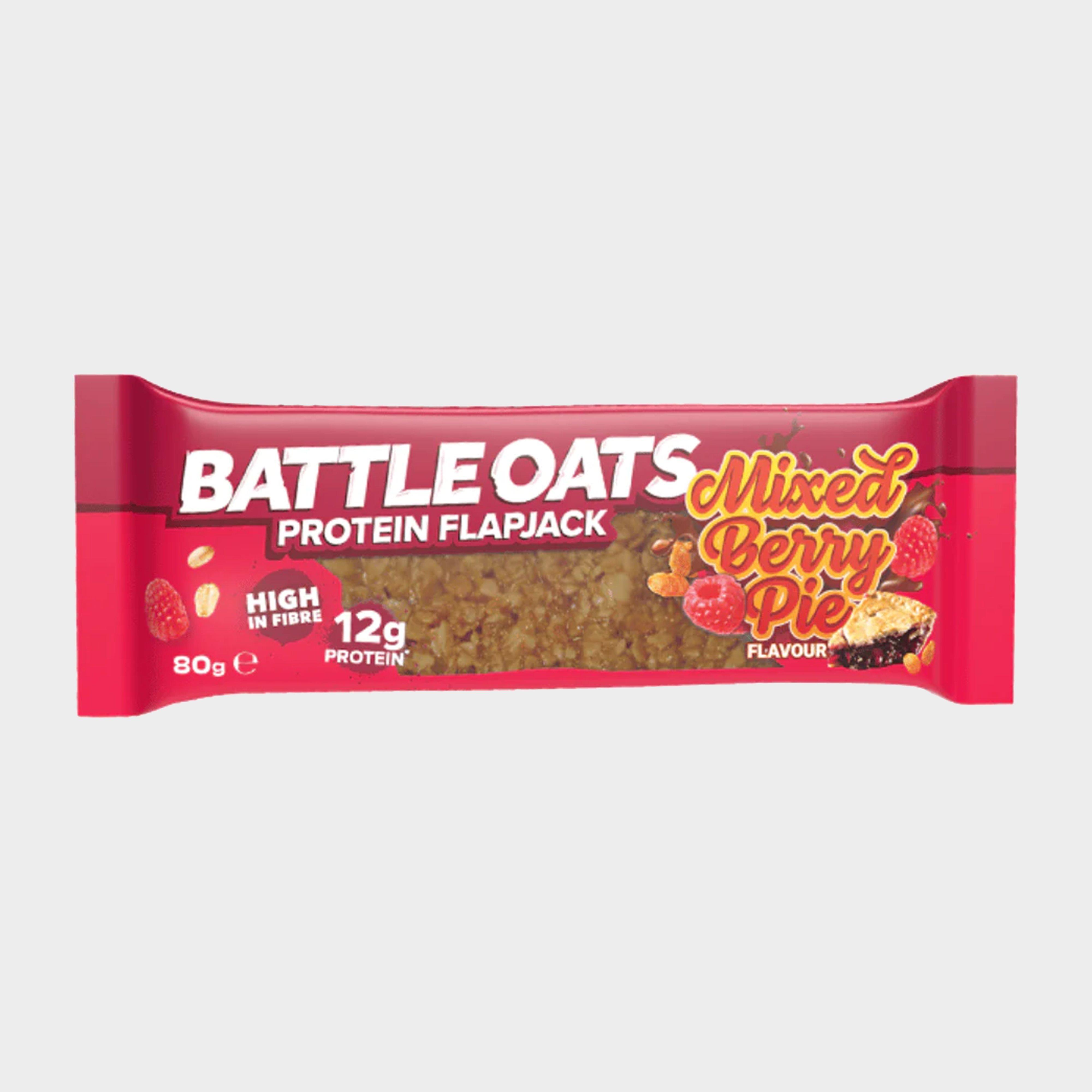Photos - Protein BlackBerry Battle Oats  Flapjack 70g , Red (Mixed Berry Pie)