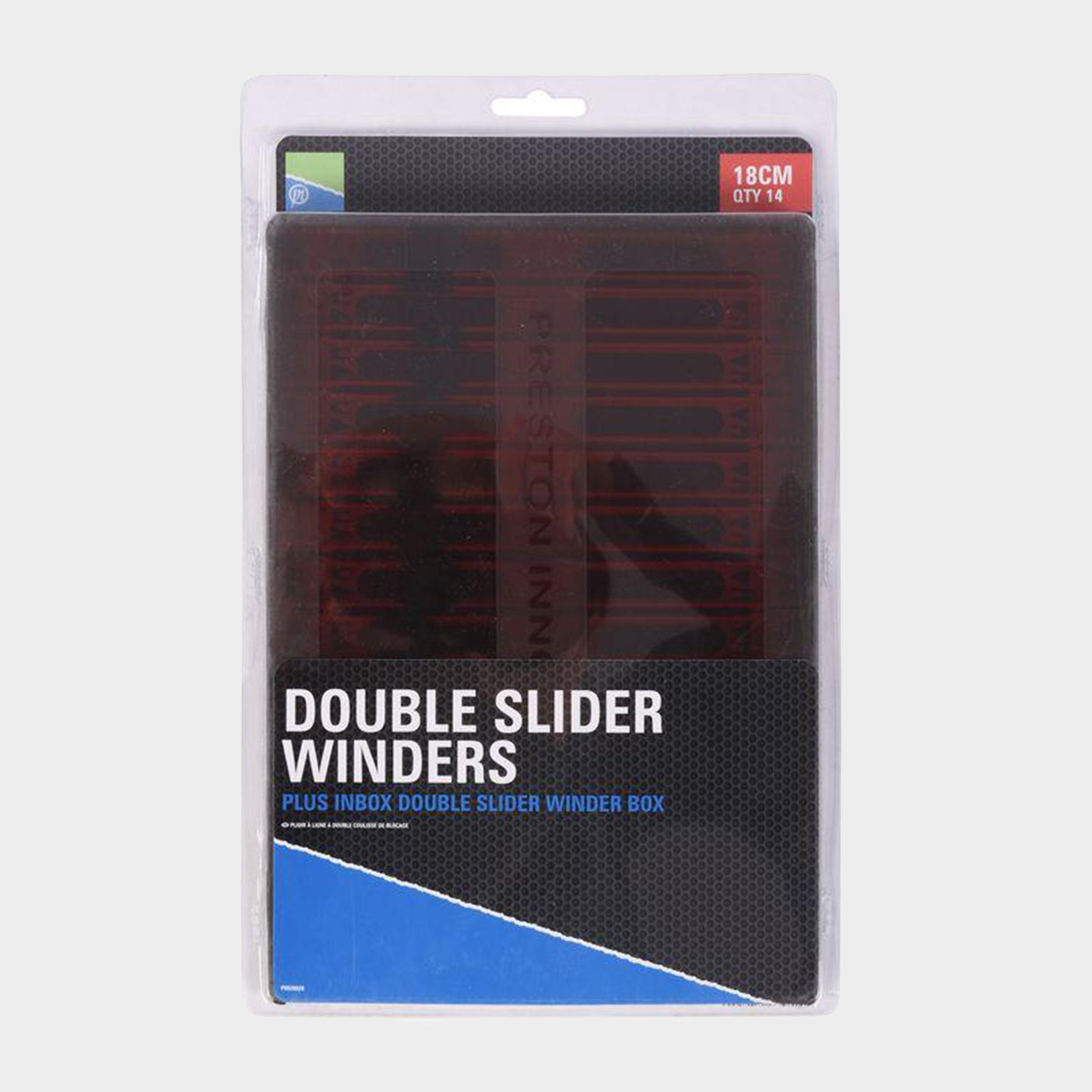 Image of PRESTON INNOVATION Double Slider Winders 13cm, Black